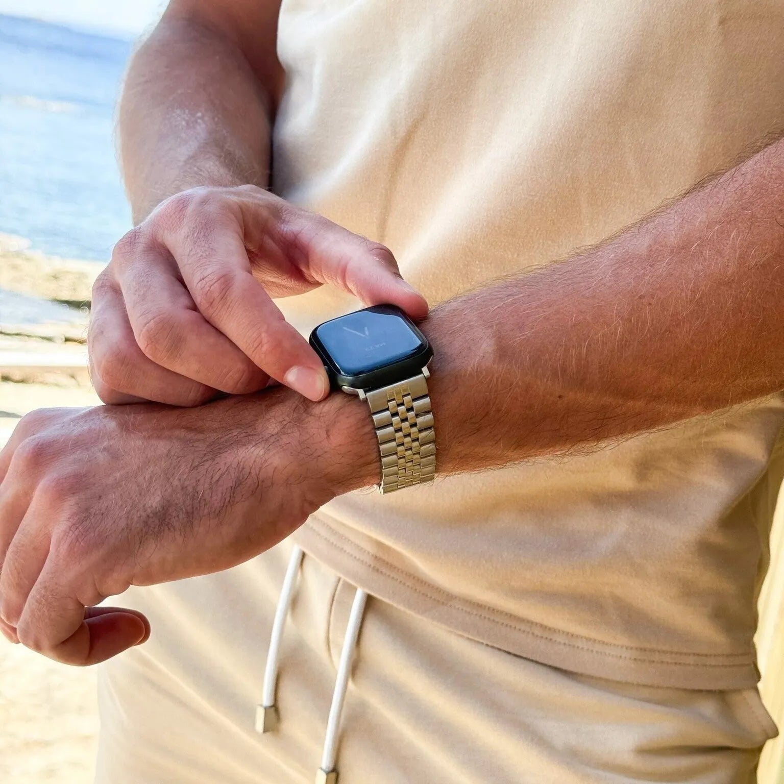Apple Watch Steel Strap Jubilee (Silver)