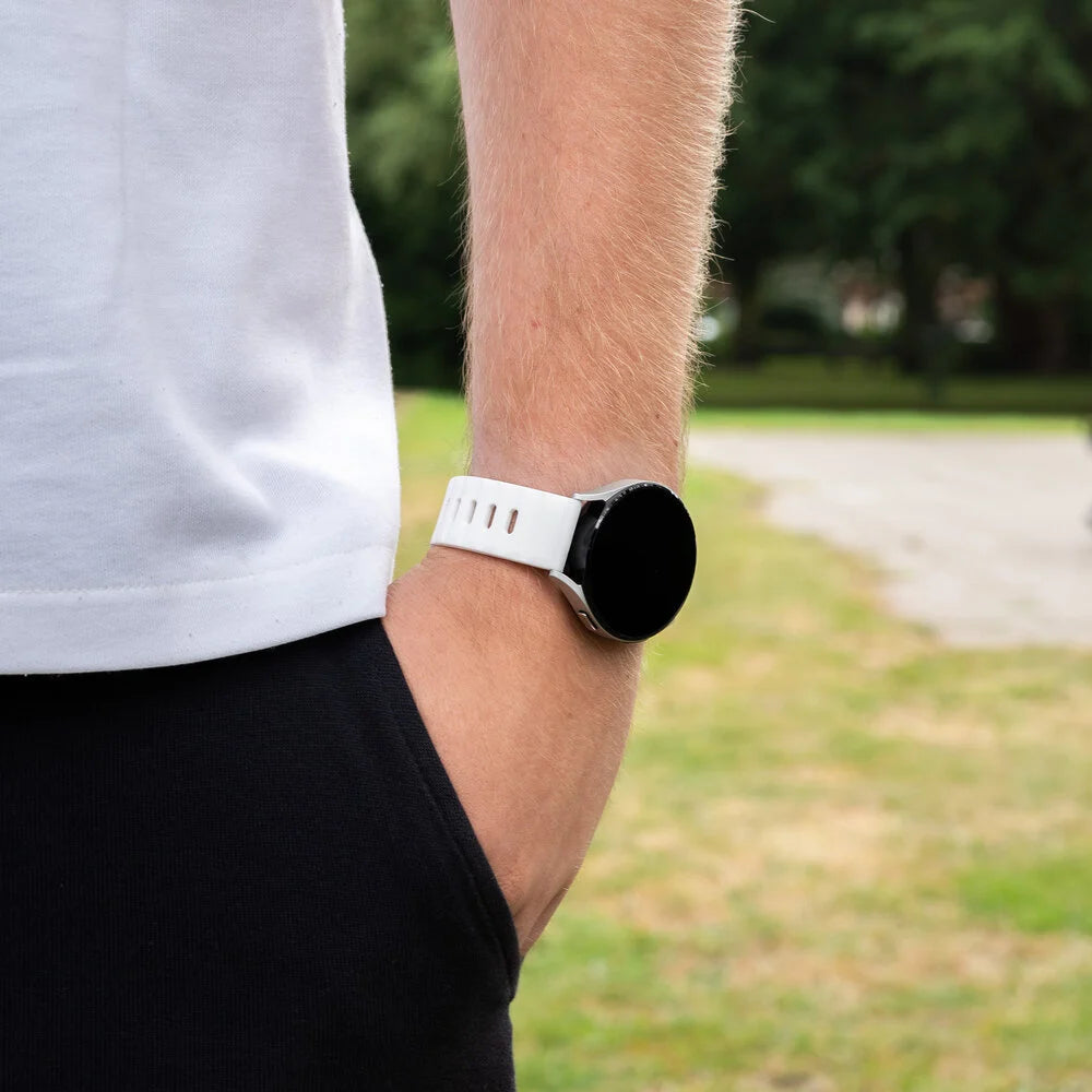 Bracelet silicone 'Outdoor' Amazfit Bip 3 (Pro) (blanc)