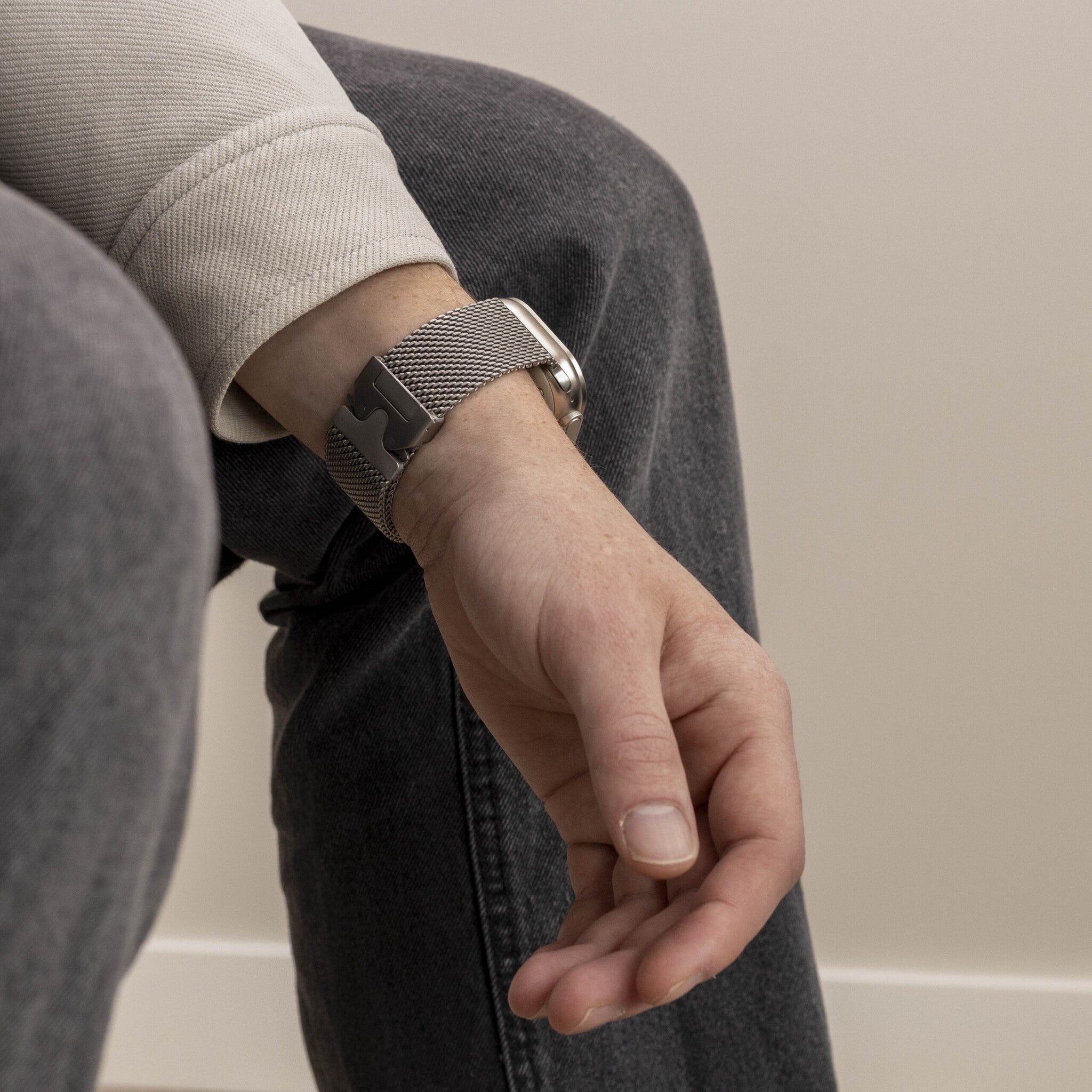 Bracelet titane/milanais Apple Watch Ultra (titane)