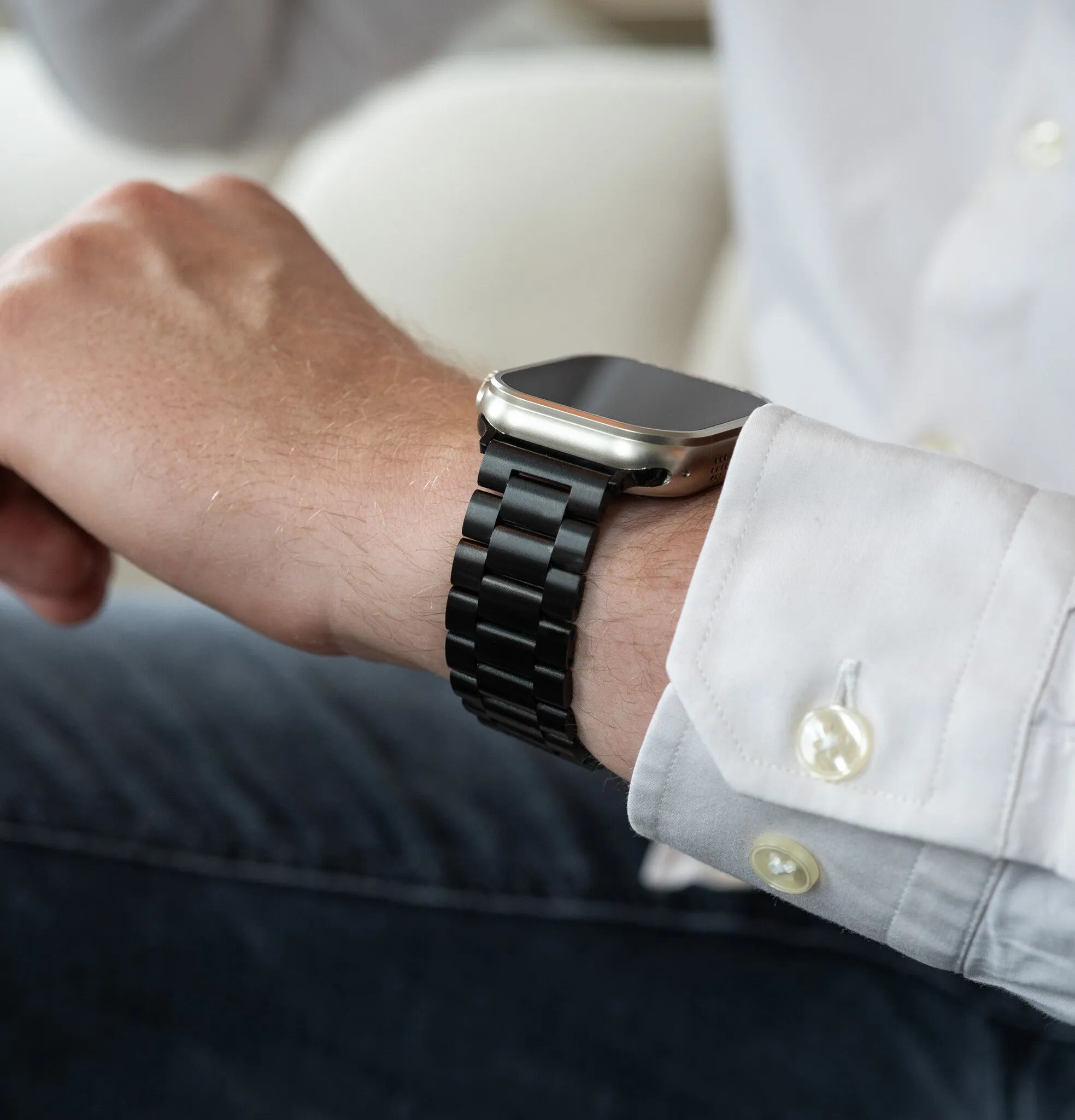 Apple Watch Steel Strap (Dark Grey)