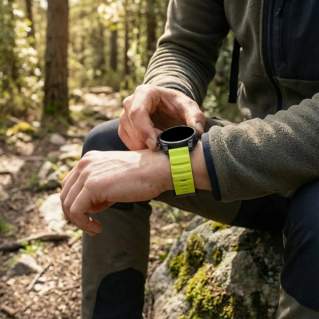 Garmin Forerunner 970 Trail Silikonarmband (Limette)