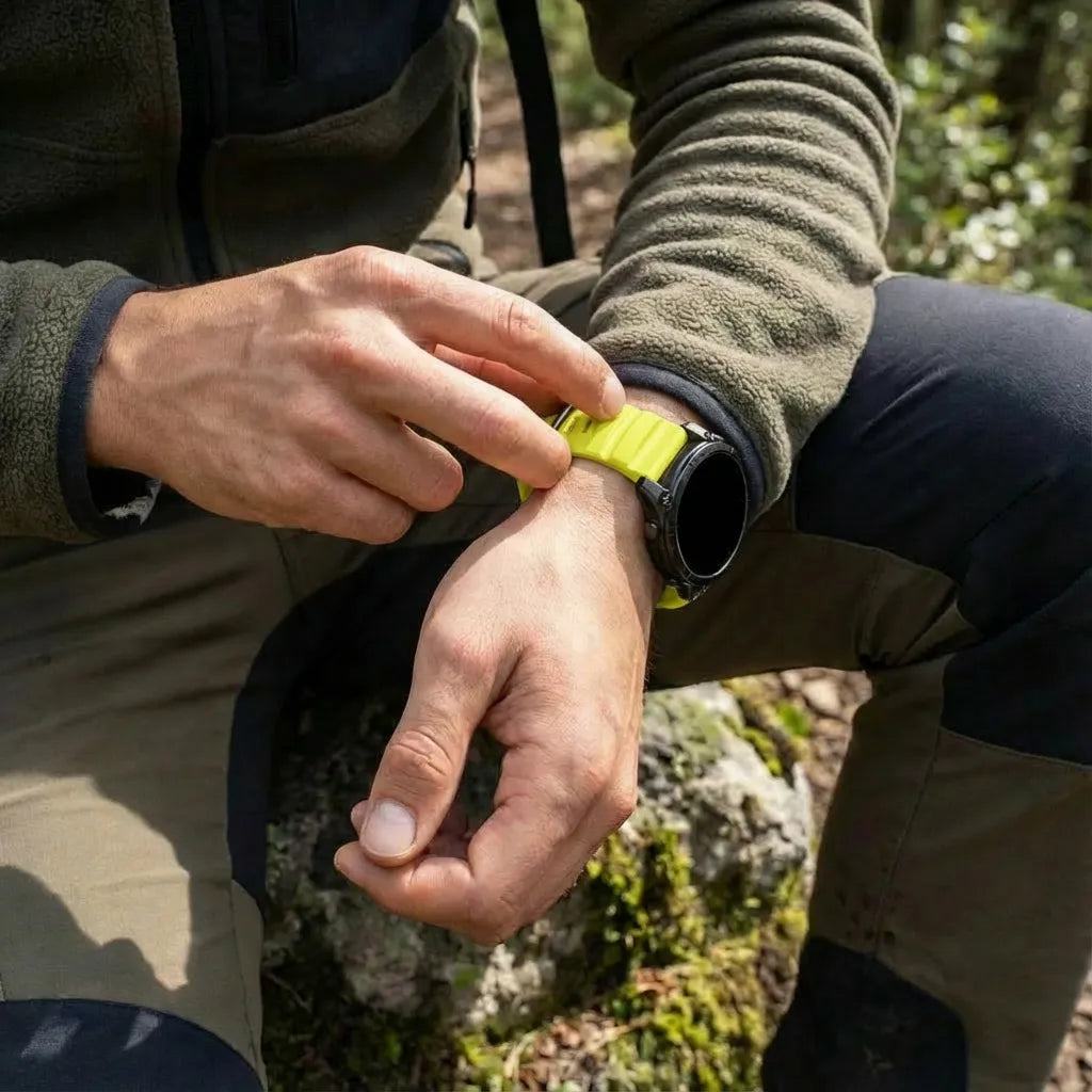 Garmin Forerunner 970 Trail Silikonarmband (Limette)