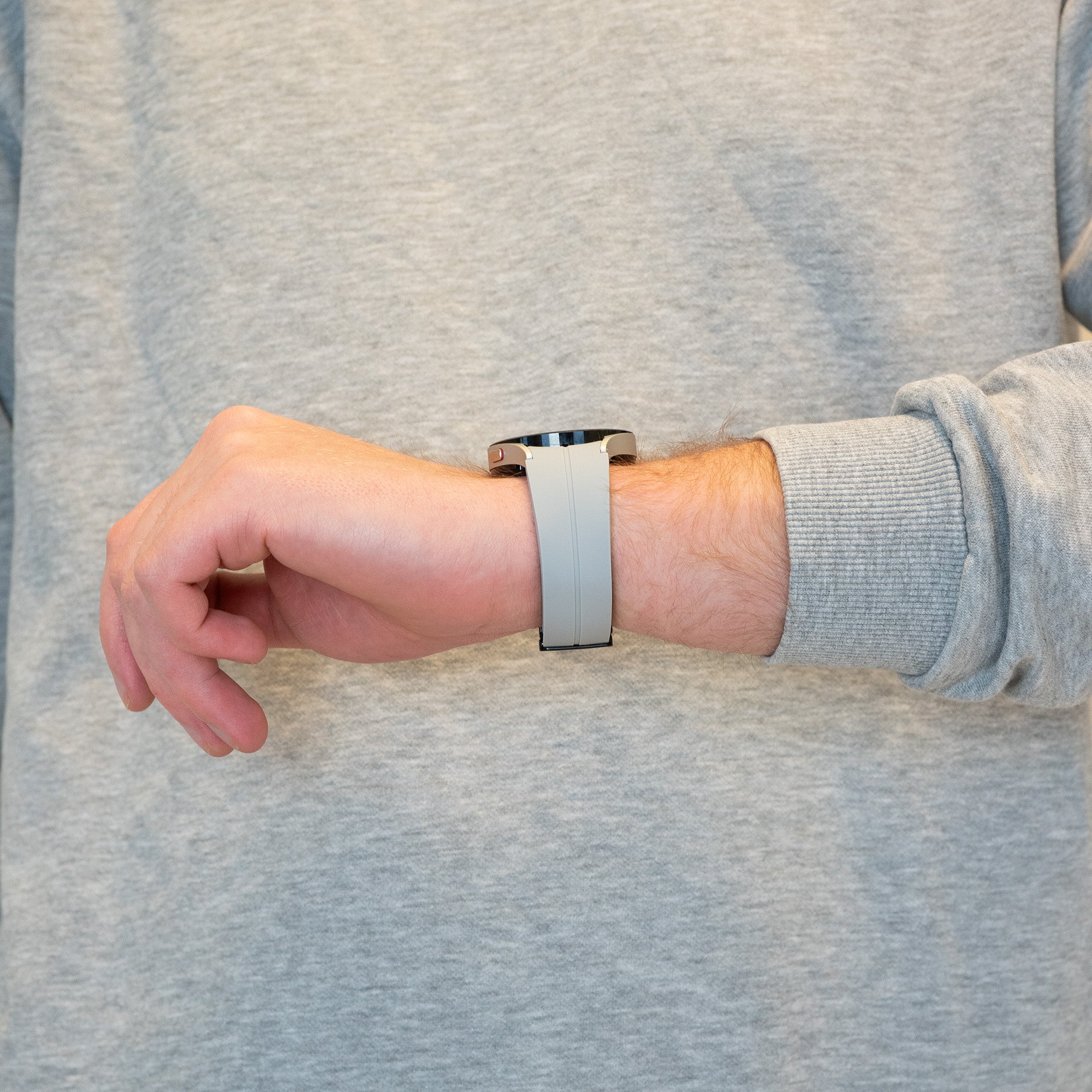 Bandz Bracelet silicone avec D-Buckle Samsung Galaxy Watch 5 Pro (gris)