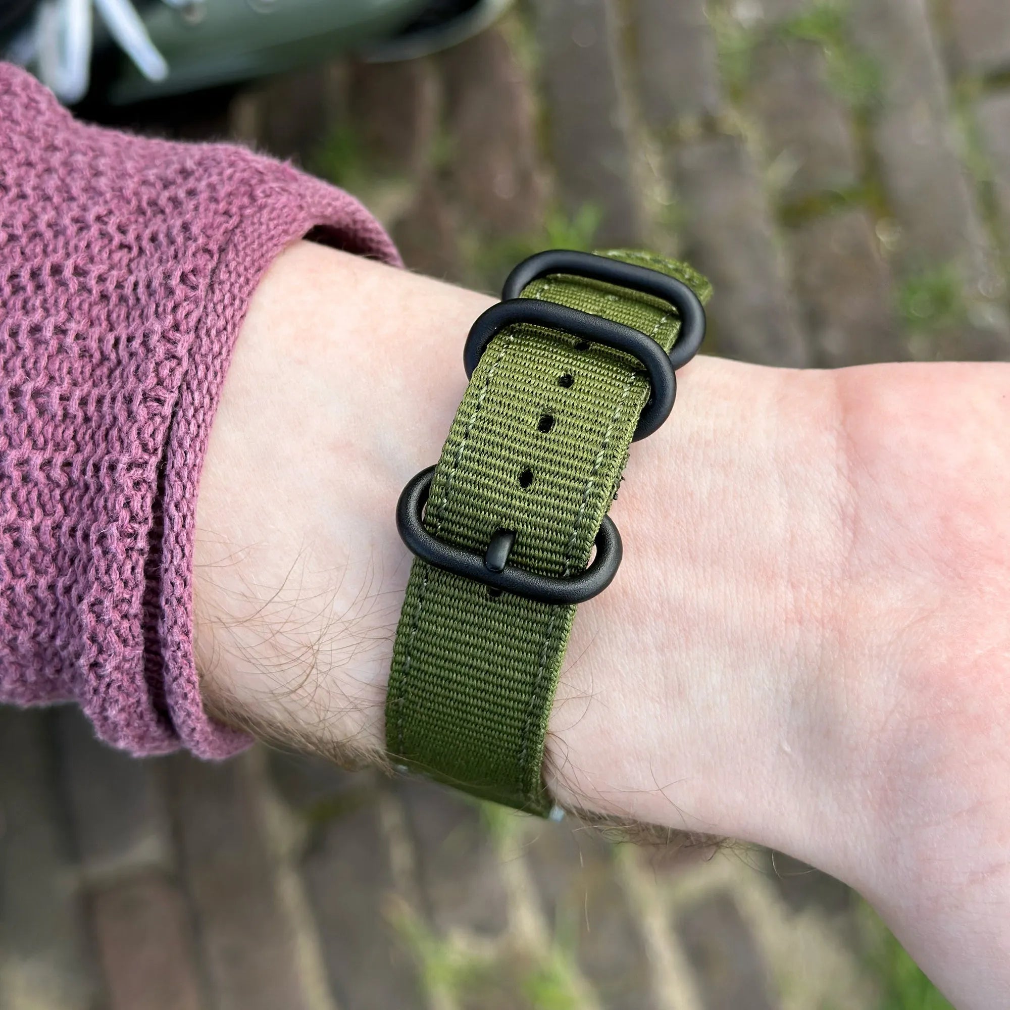 Correa nylon con hebilla Amazfit Bip U (Pro) (verde)