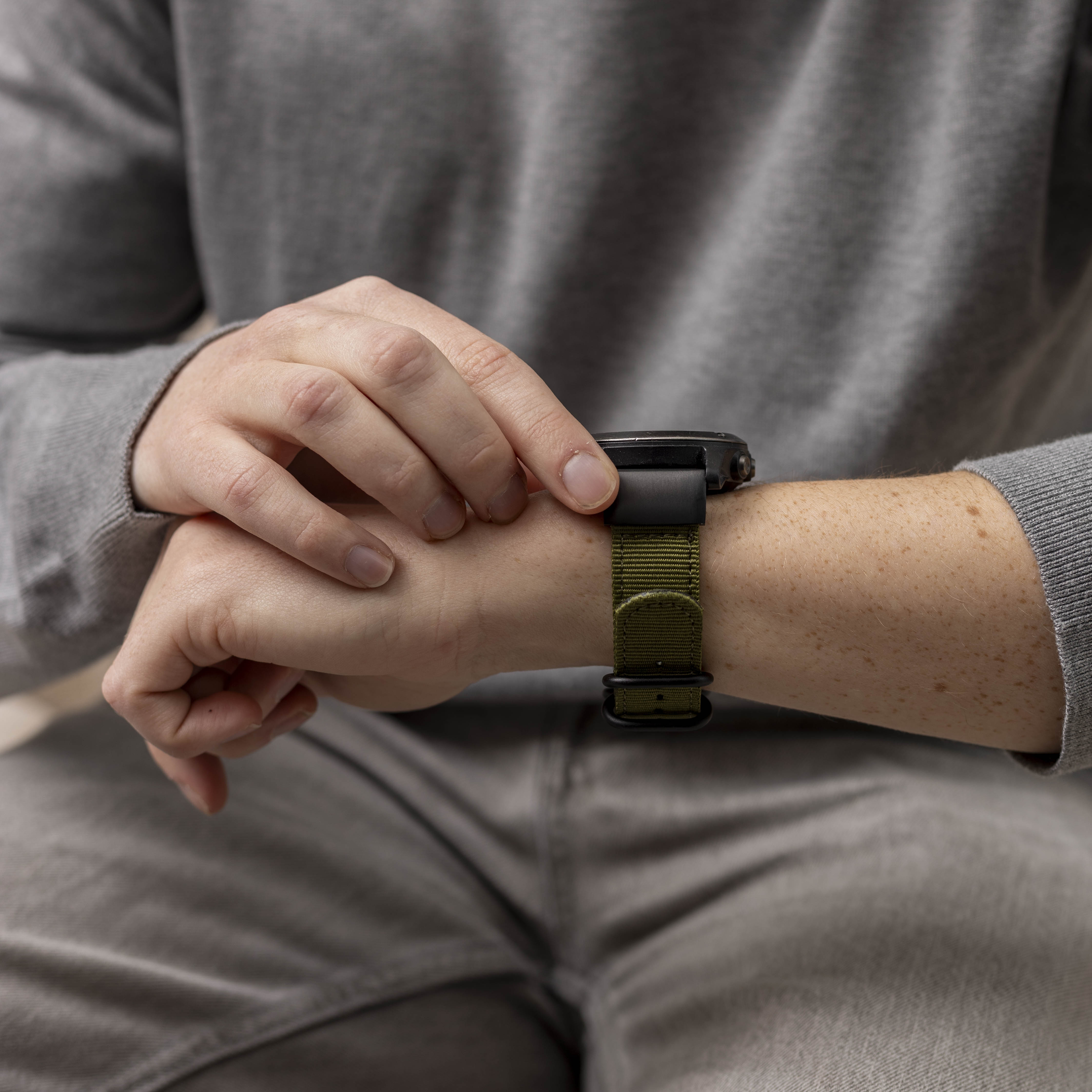 Garmin Fenix 3 Nylon Schnallenband (Grün)