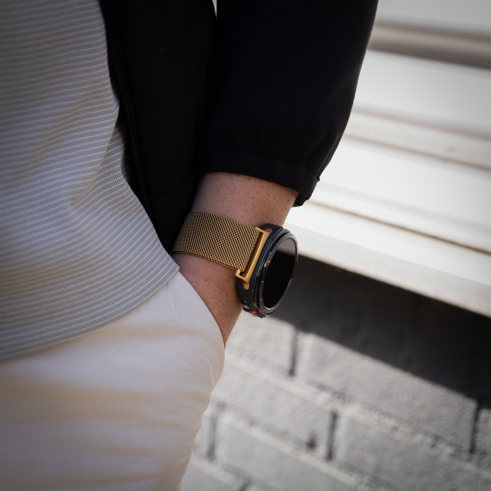 Samsung Galaxy Watch Ultra 2 Milanese Strap (Gold)