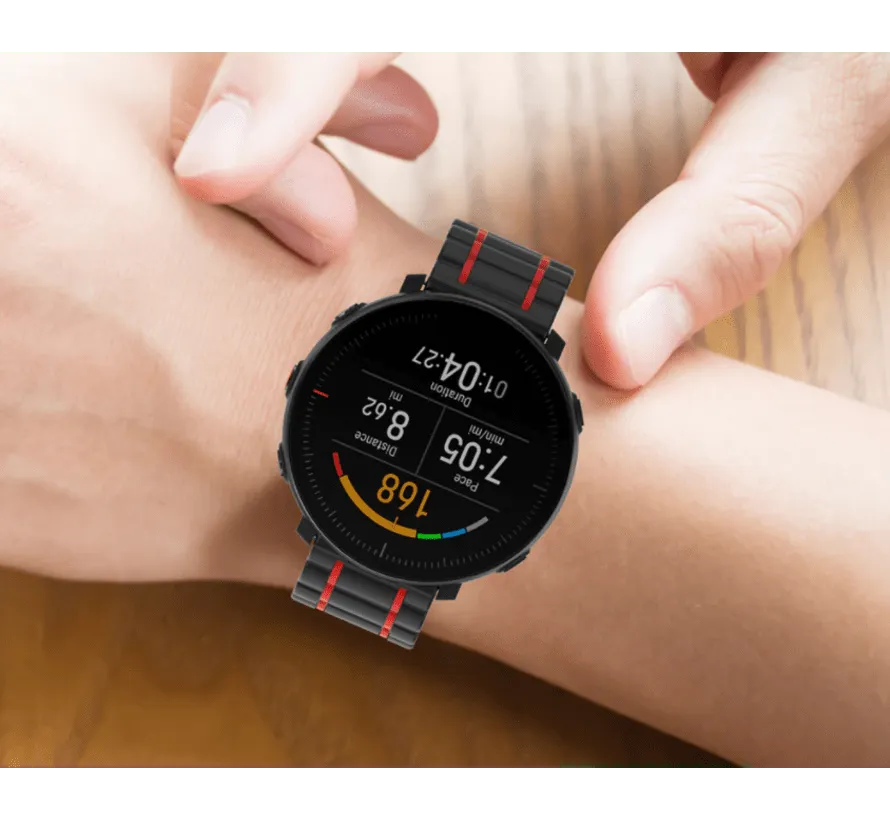 Suunto Vertical sport gesp band (zwart/rood)