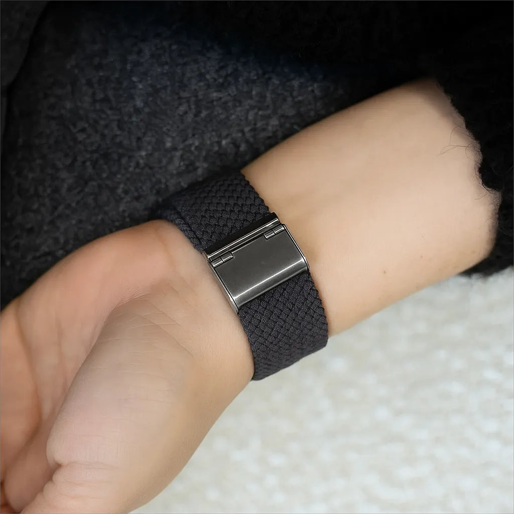 Correa trenzada Apple Watch (gris espacial)