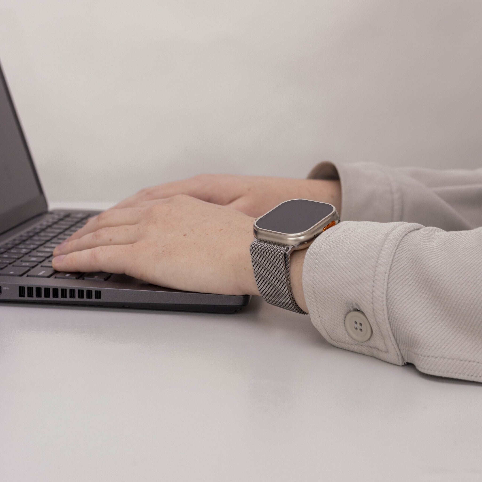 Bracelet titane/milanais Apple Watch Ultra (titane)