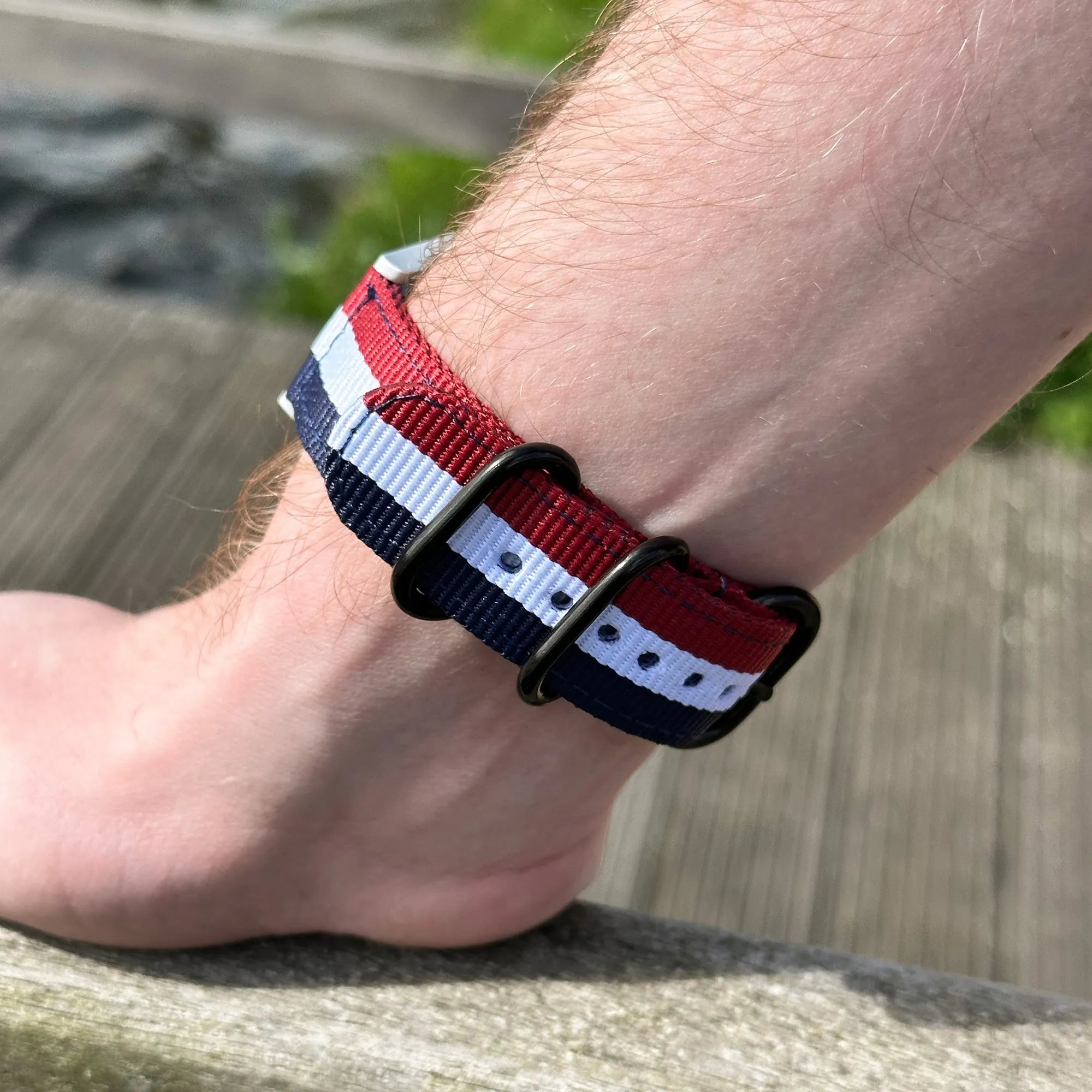 Bracelet nylon à boucle Suunto Nautic S (tricolore)