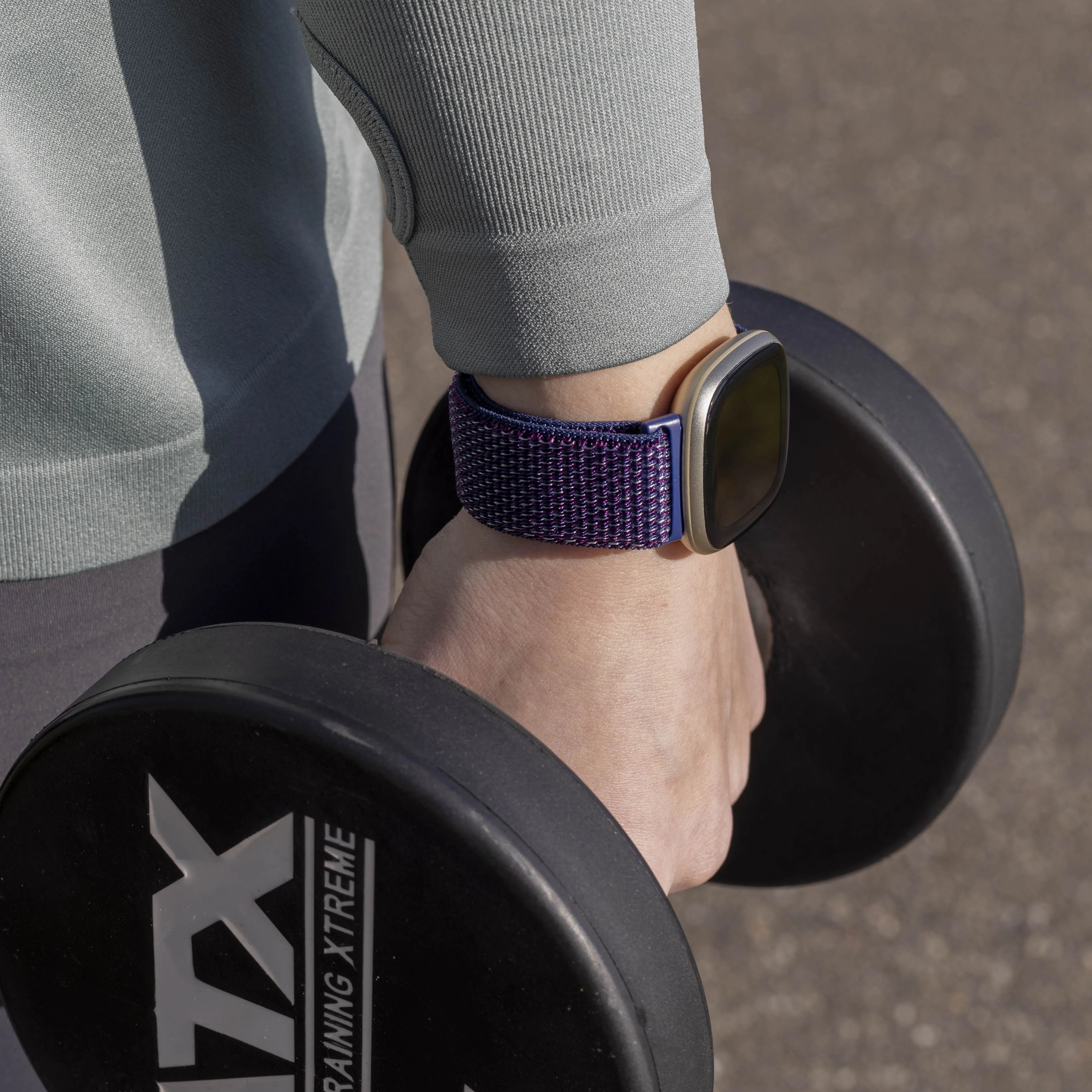 Fitbit Versa 3 Nylonarmband (IndigoBlau)
