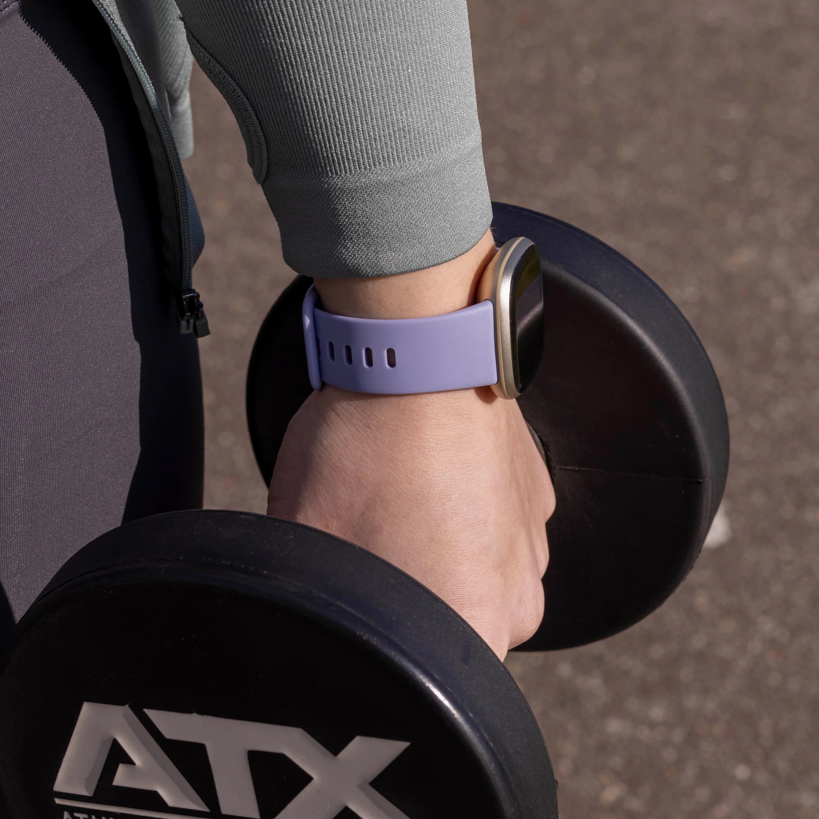 Fitbit Versa 3 Silikonarmband Classic (Lavendel)