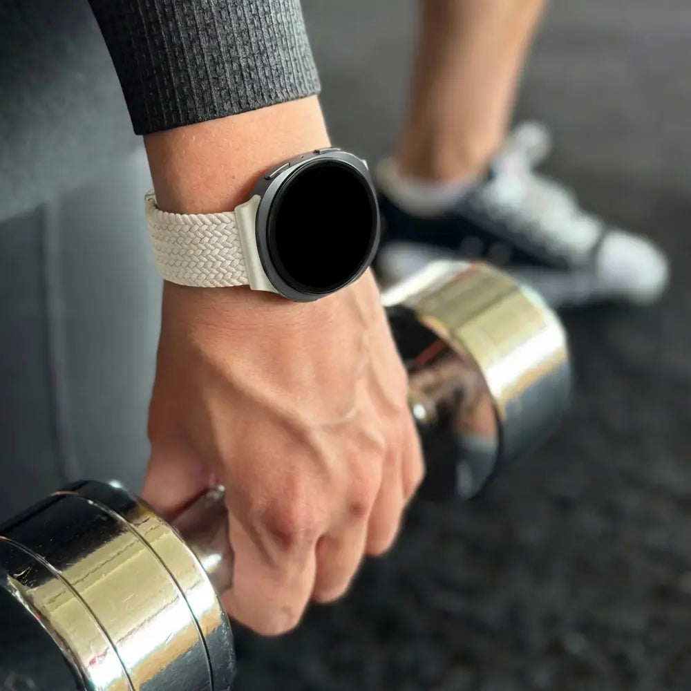 Bandz Bracelet tissé magnétique Samsung Galaxy Watch 8 Classic (lumière stellaire)