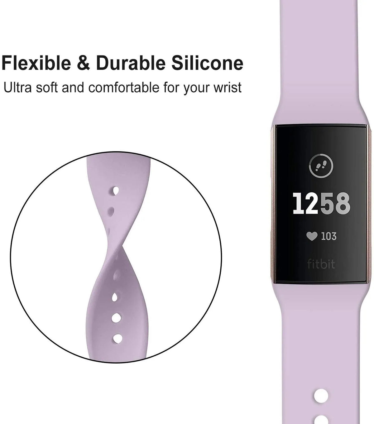 Silicone Sport Strap, lavender, promotional banner