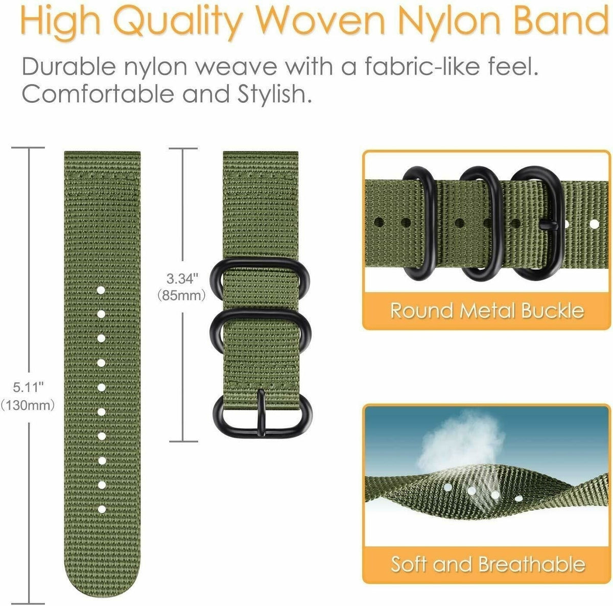 Nylon Buckle Strap, green, promotional banner