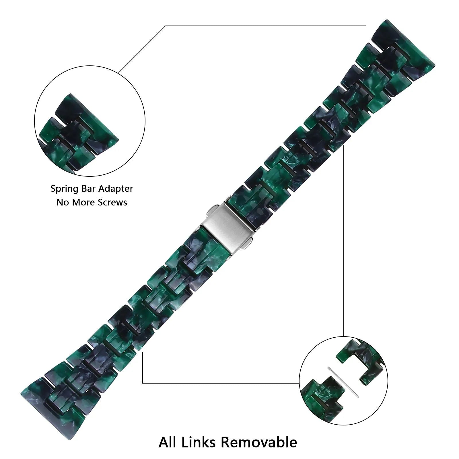 Amazfit Active Resin Strap (Green)