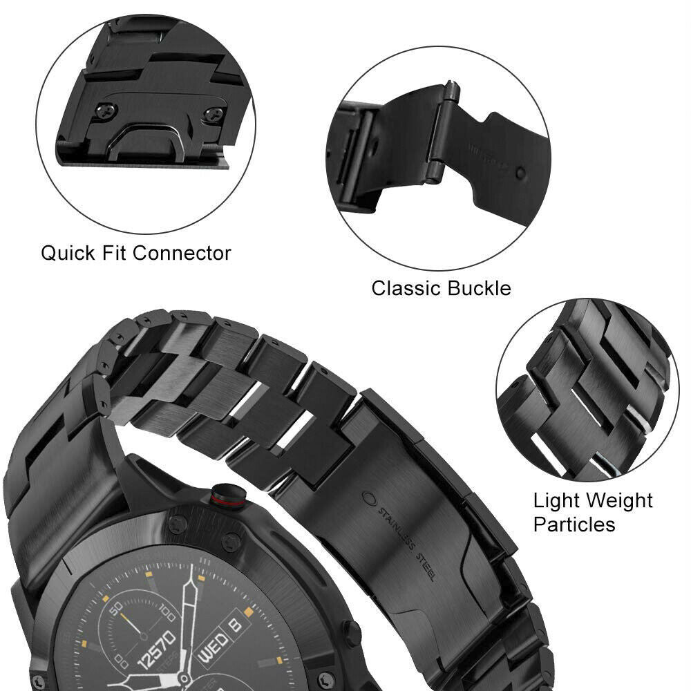 Garmin D2 Mach 1 Pro titanium bandje (zwart)