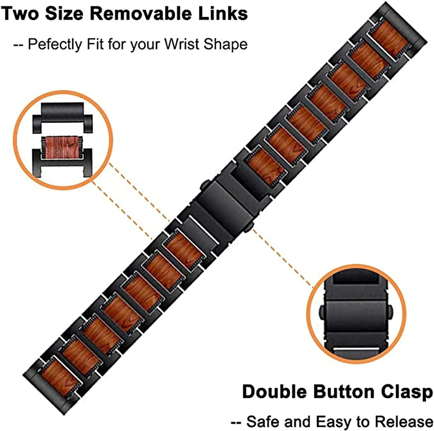 Coros Apex 2 Pro Wooden/Steel Strap (Black)