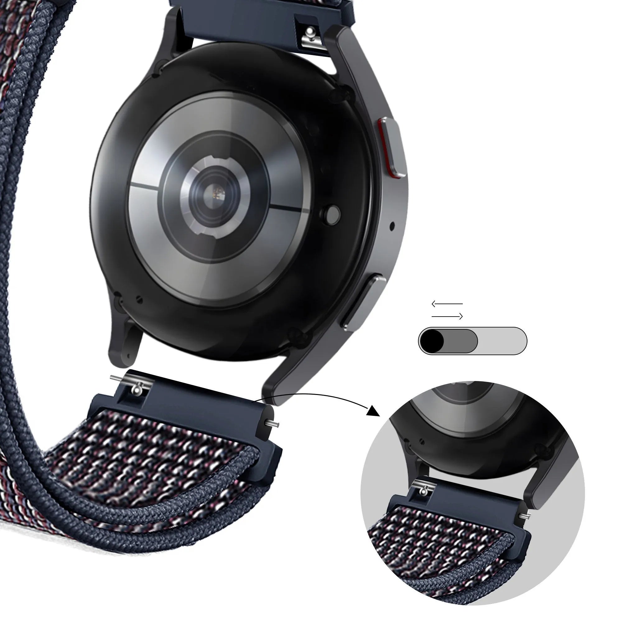 Bandz Suunto 9 Peak Pro Nylon Loop Strap (Indigo)