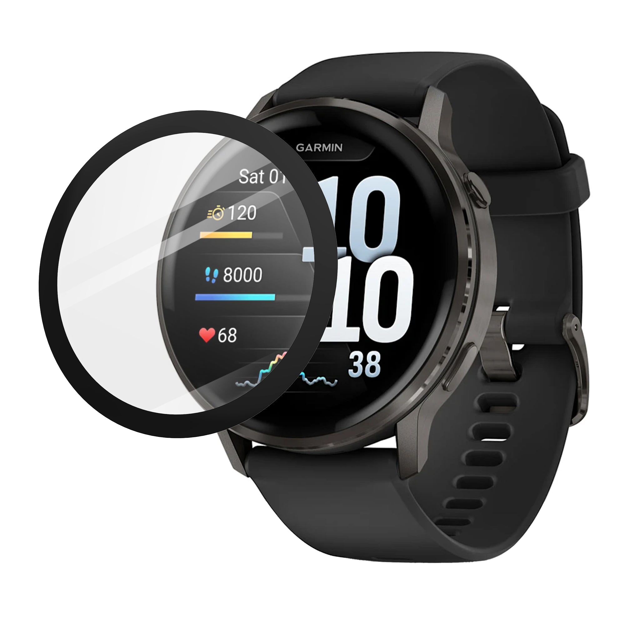 Protector de pantalla con herramienta One-Click- Garmin Venu 4 - 45mm