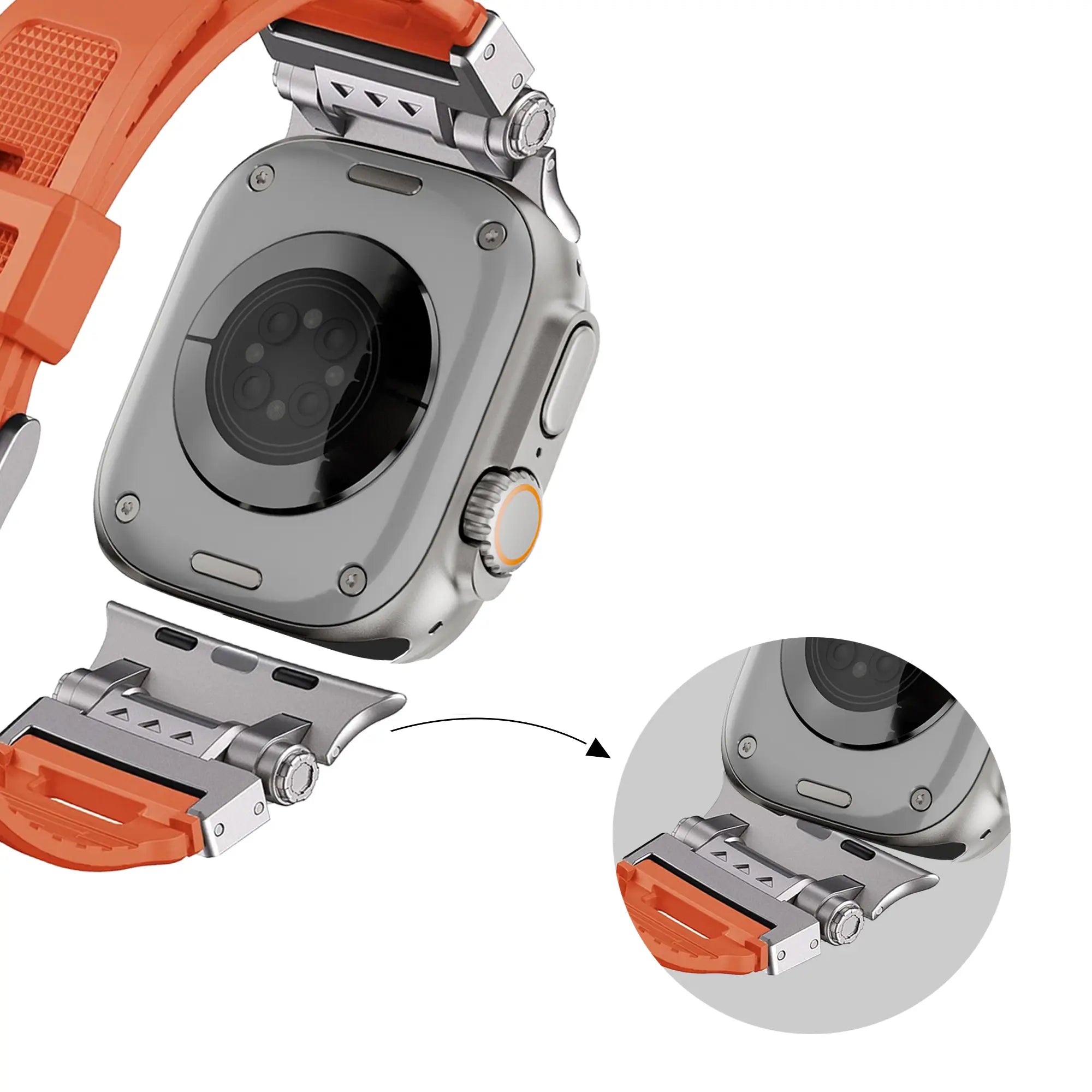 Bandz Apple Watch TPU Armor bandje (oranje)