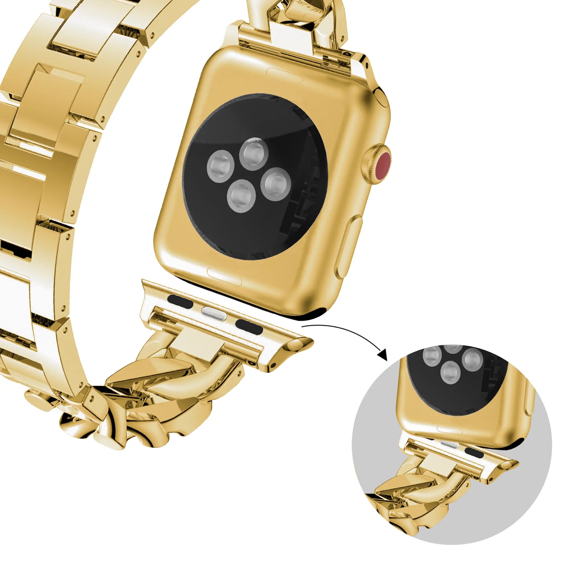 Bandz Correa chain diamond Apple Watch (dorado)