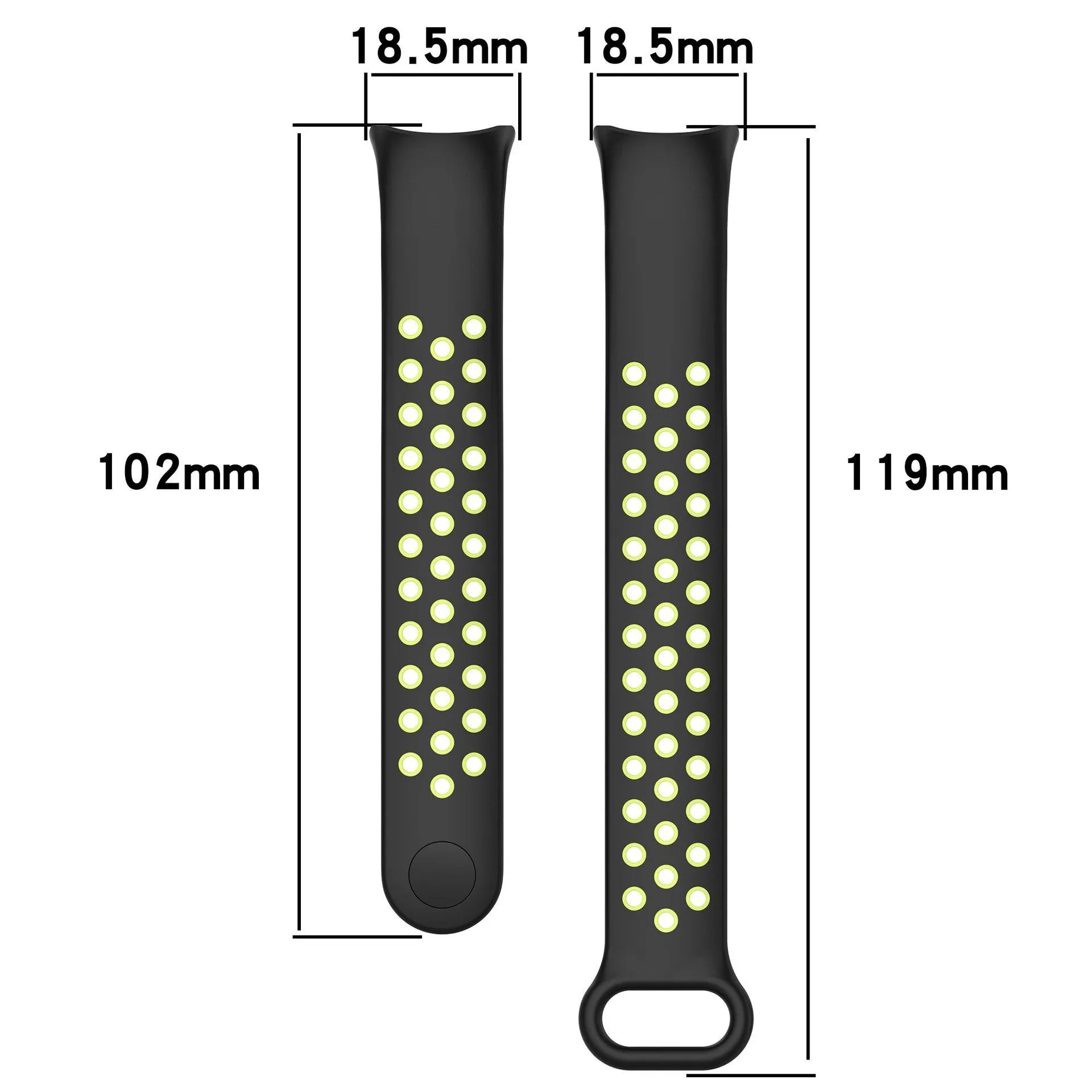 Xiaomi Smart Band 9 sport bandje (zwart/lime)