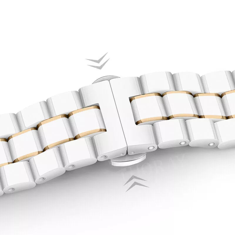 Huawei Watch GT 6 - 41mm keramiek bandje (wit/goud)
