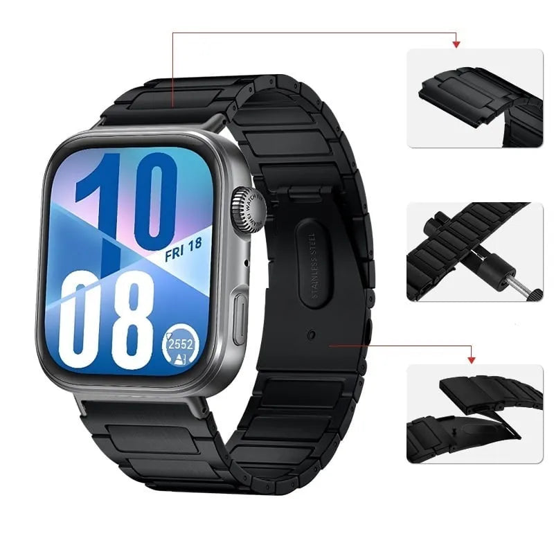 Bracelet titane Huawei Watch Fit 5 Pro (noir)