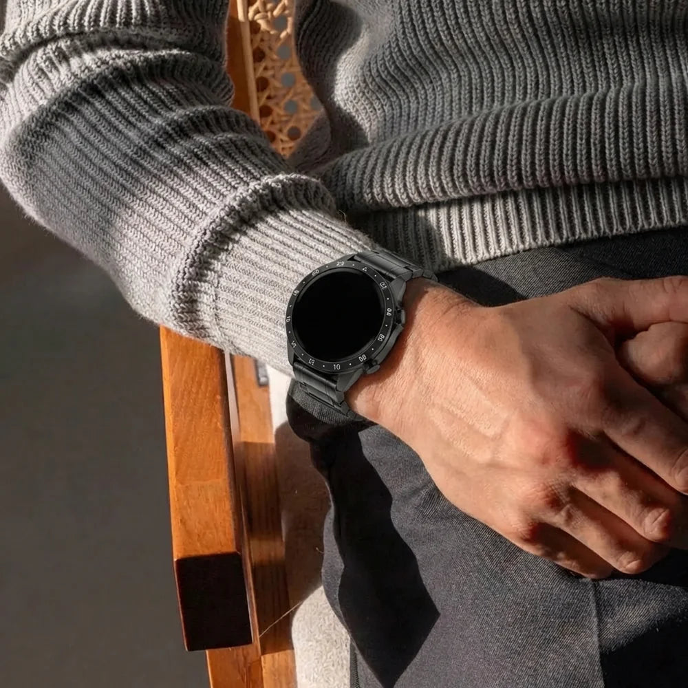 Garmin Quatix 3 / 6x / 7x Solar Premium Titanium Strap (Black)