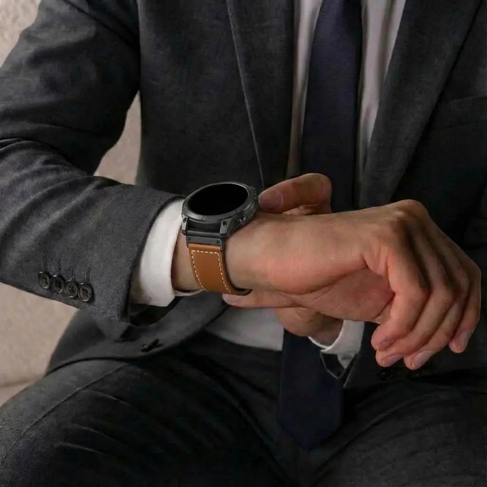 Garmin D2 Mach 2 - 51mm Premium Leather Strap (Brown)