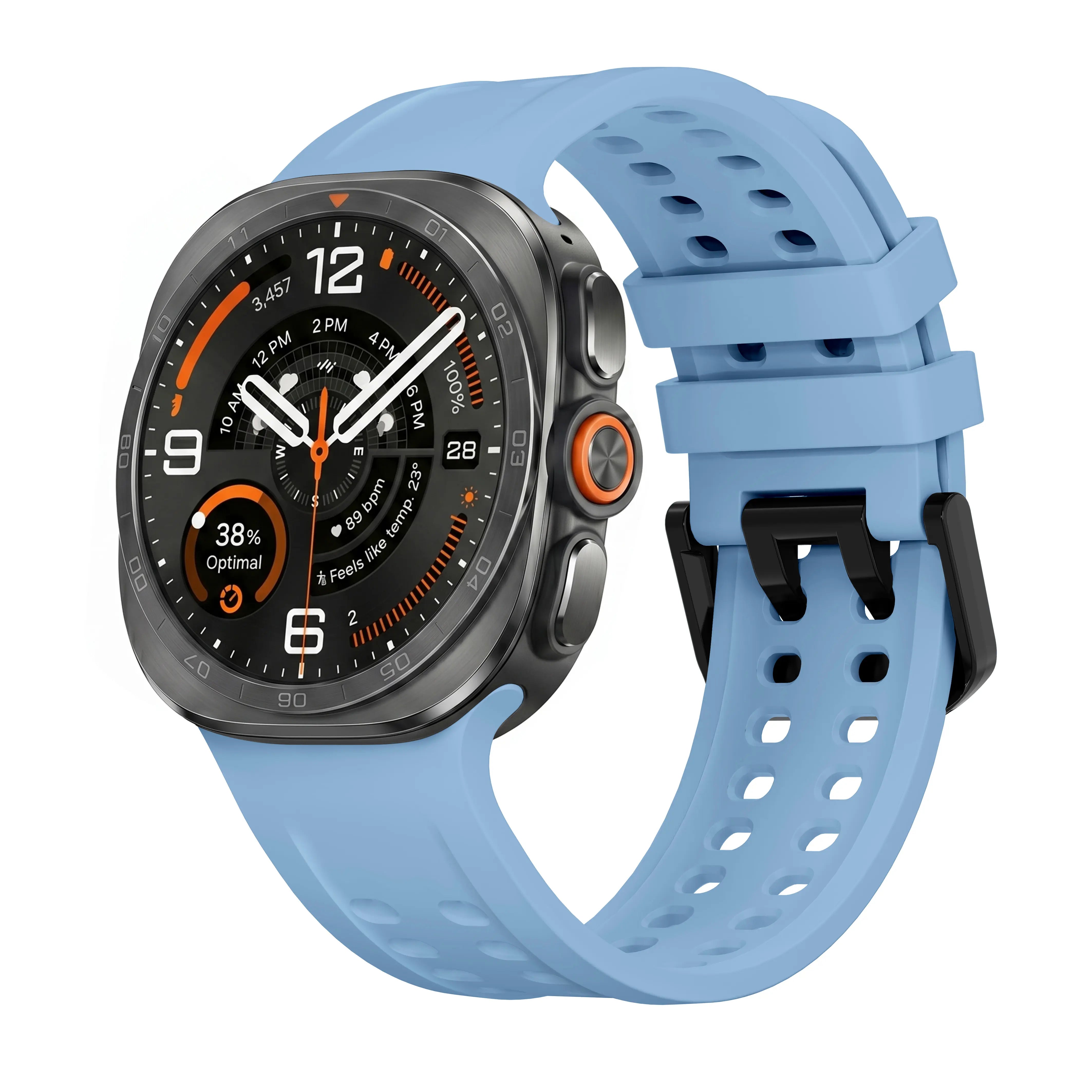 Bracelet silicone Samsung Galaxy Watch Ultra (grisbleu)