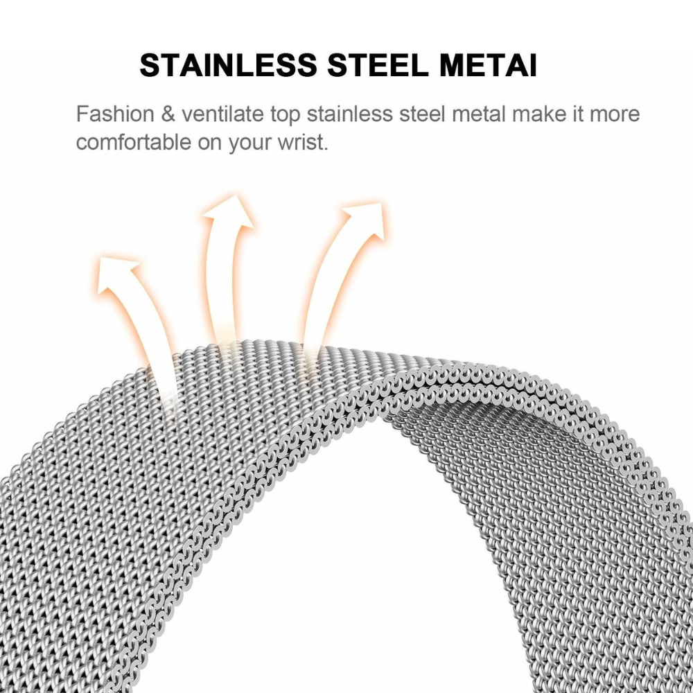Amazfit GTS 2 Milanese Strap (Silver)
