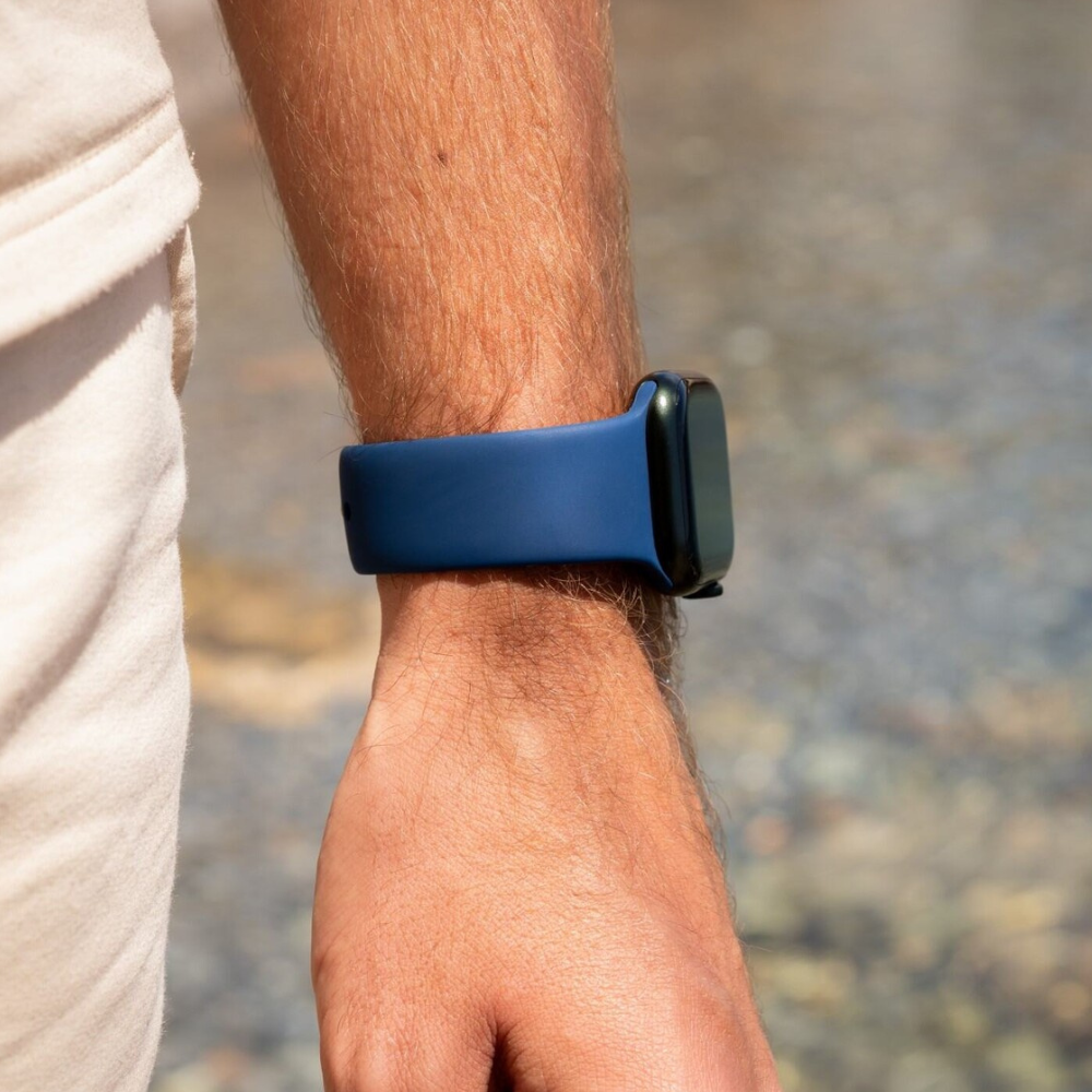 Apple Watch Silicone Strap (Blue)