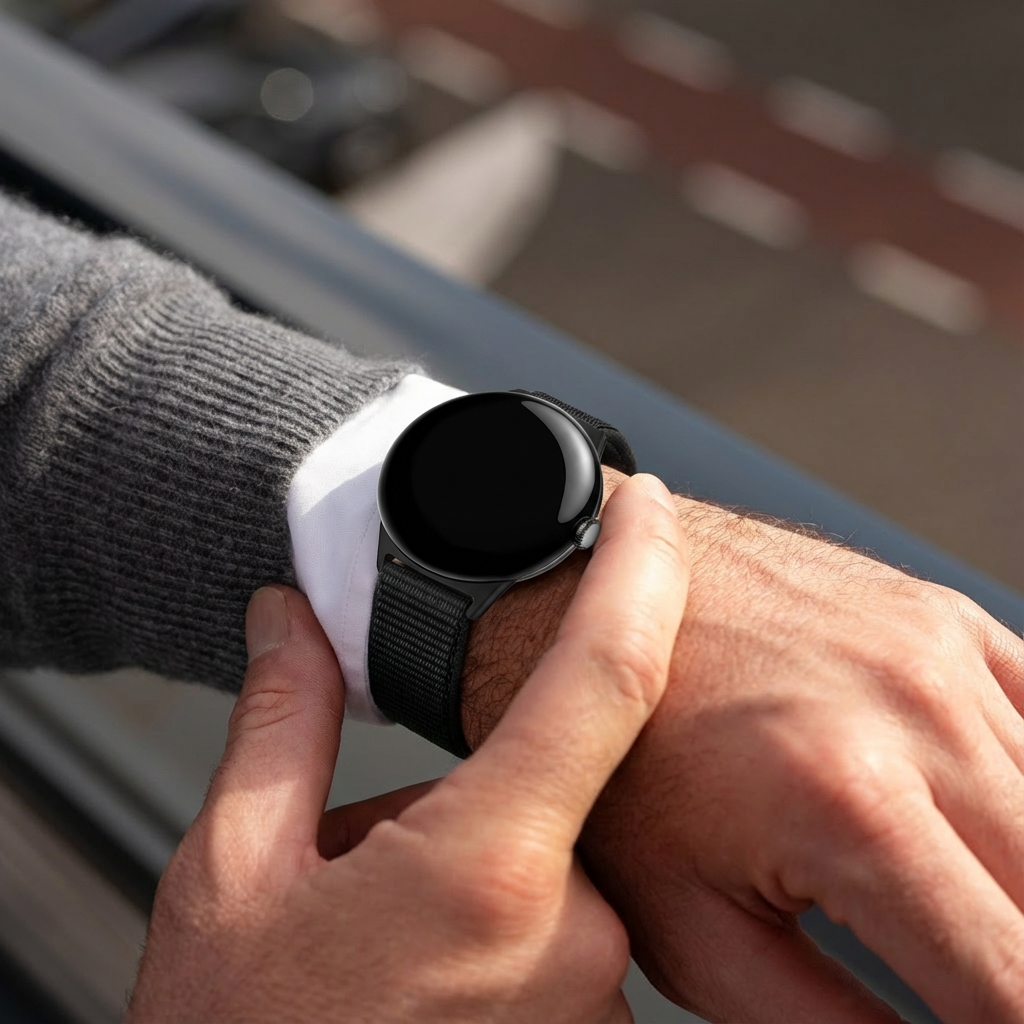 Correa nylon Google Pixel Watch 4 - 45mm (negro)