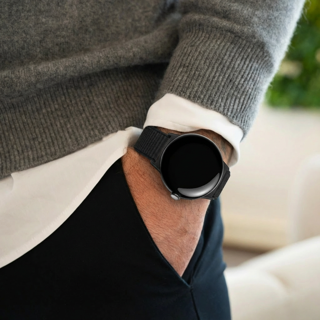 Correa nylon Google Pixel Watch 4 - 45mm (negro)