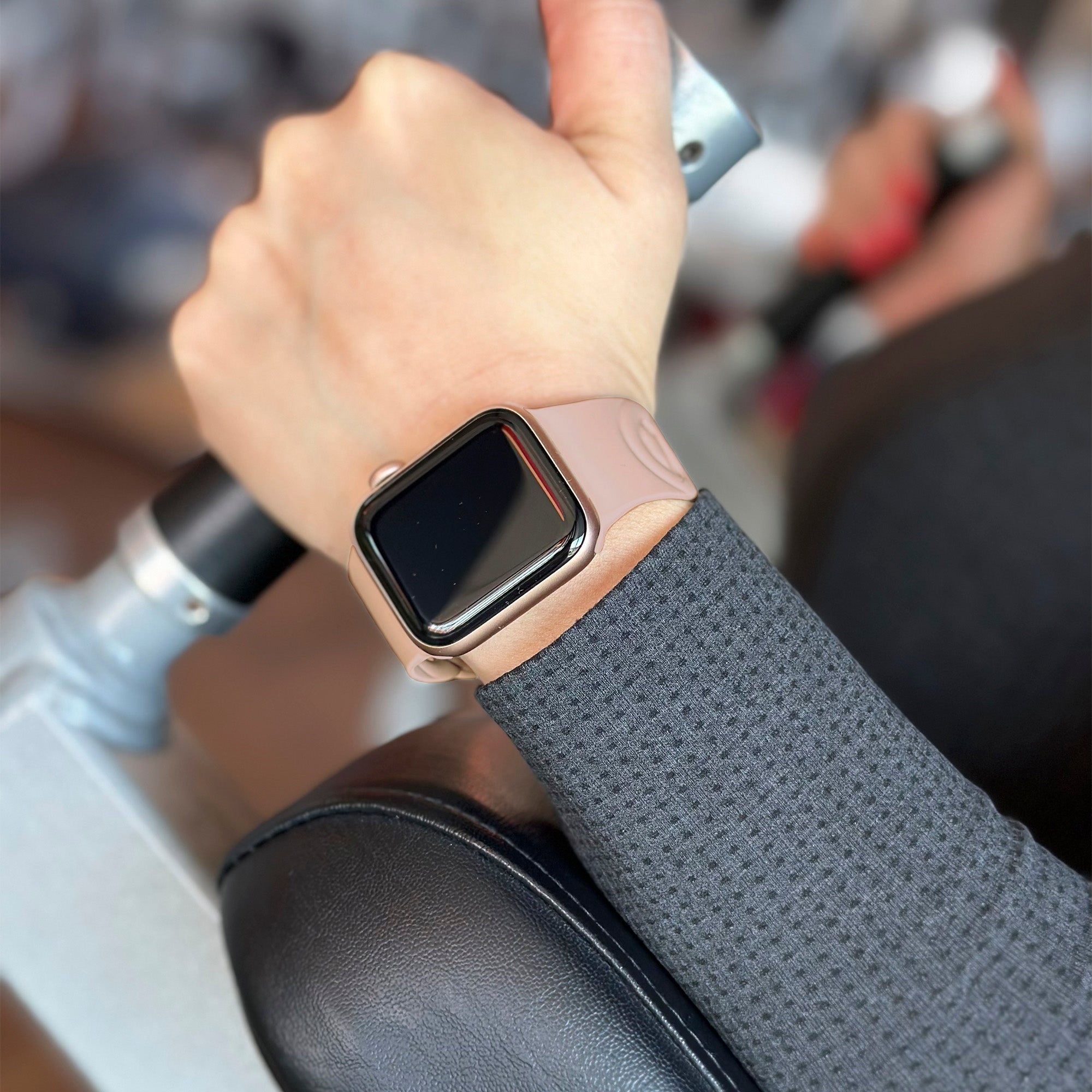 Apple Watch Silicone Chain Strap (Pink)