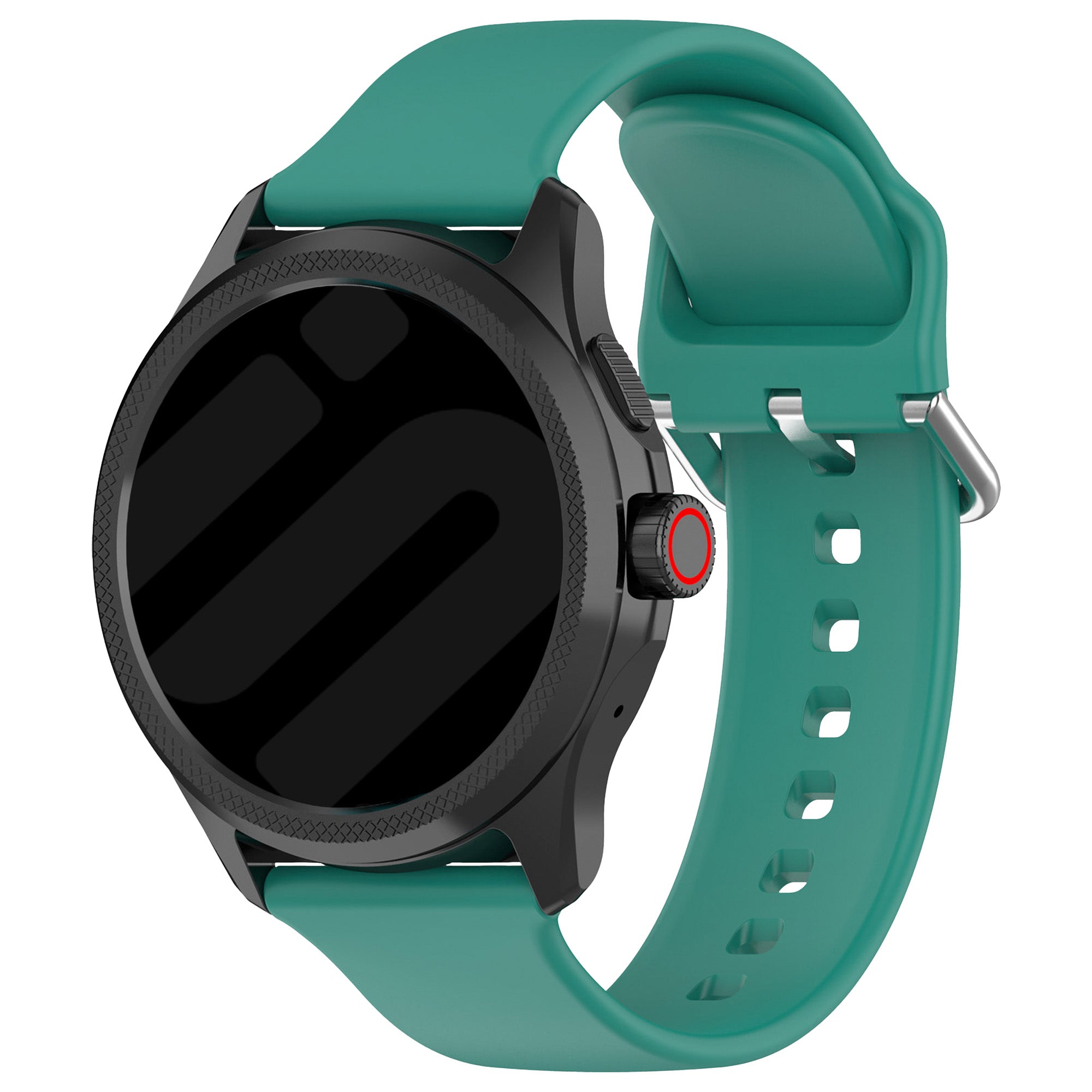 Universal 24mm Silicone Buckle Strap (Viridian)