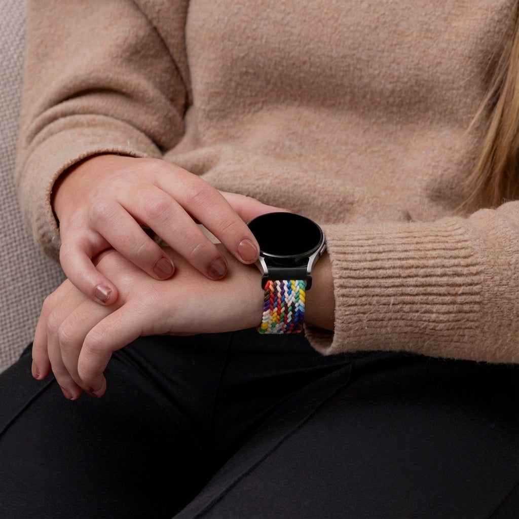 Withings Steel HR - 36mm Braided Strap with P-buckle (Rainbow)