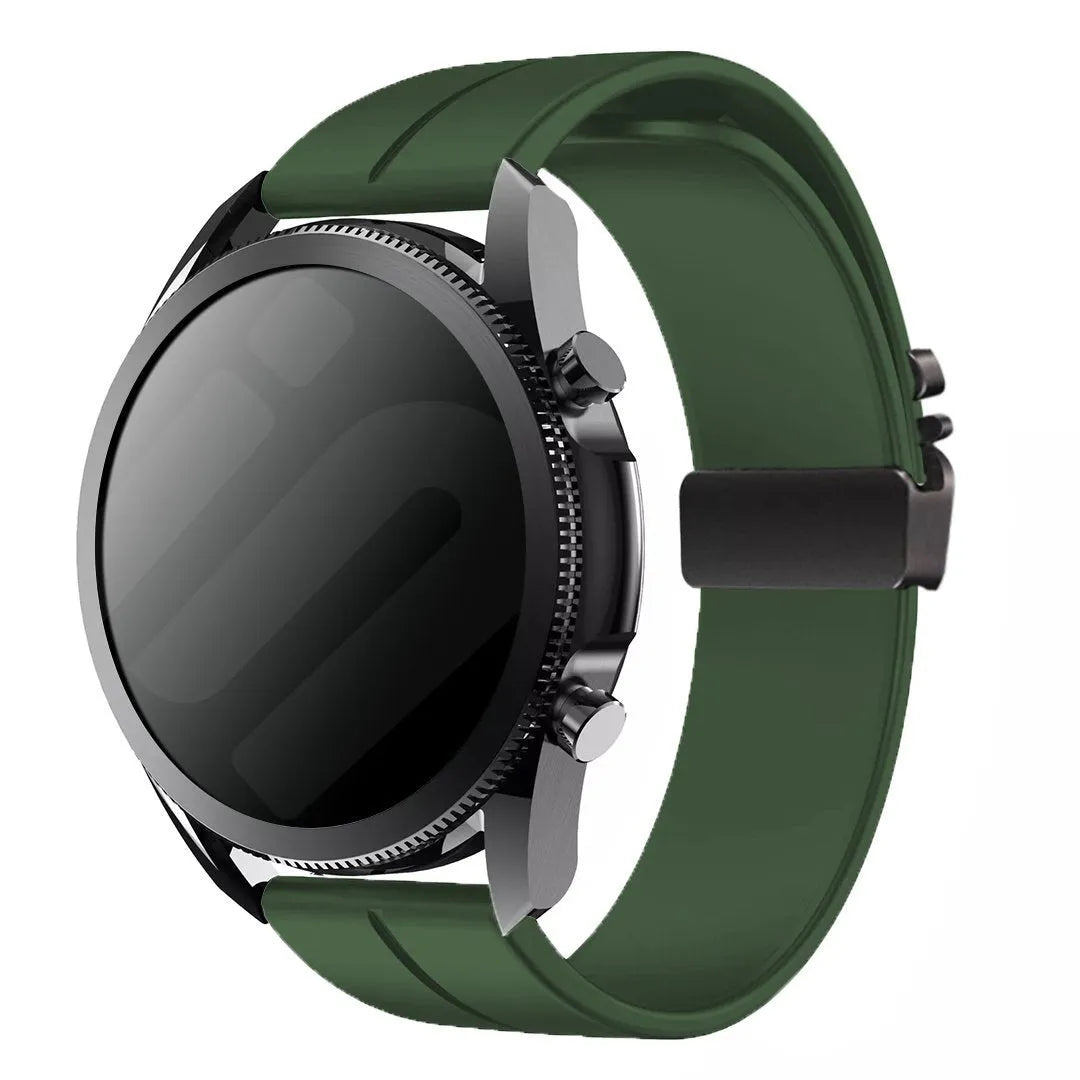 Suunto Run siliconen band met P-buckle (groen)