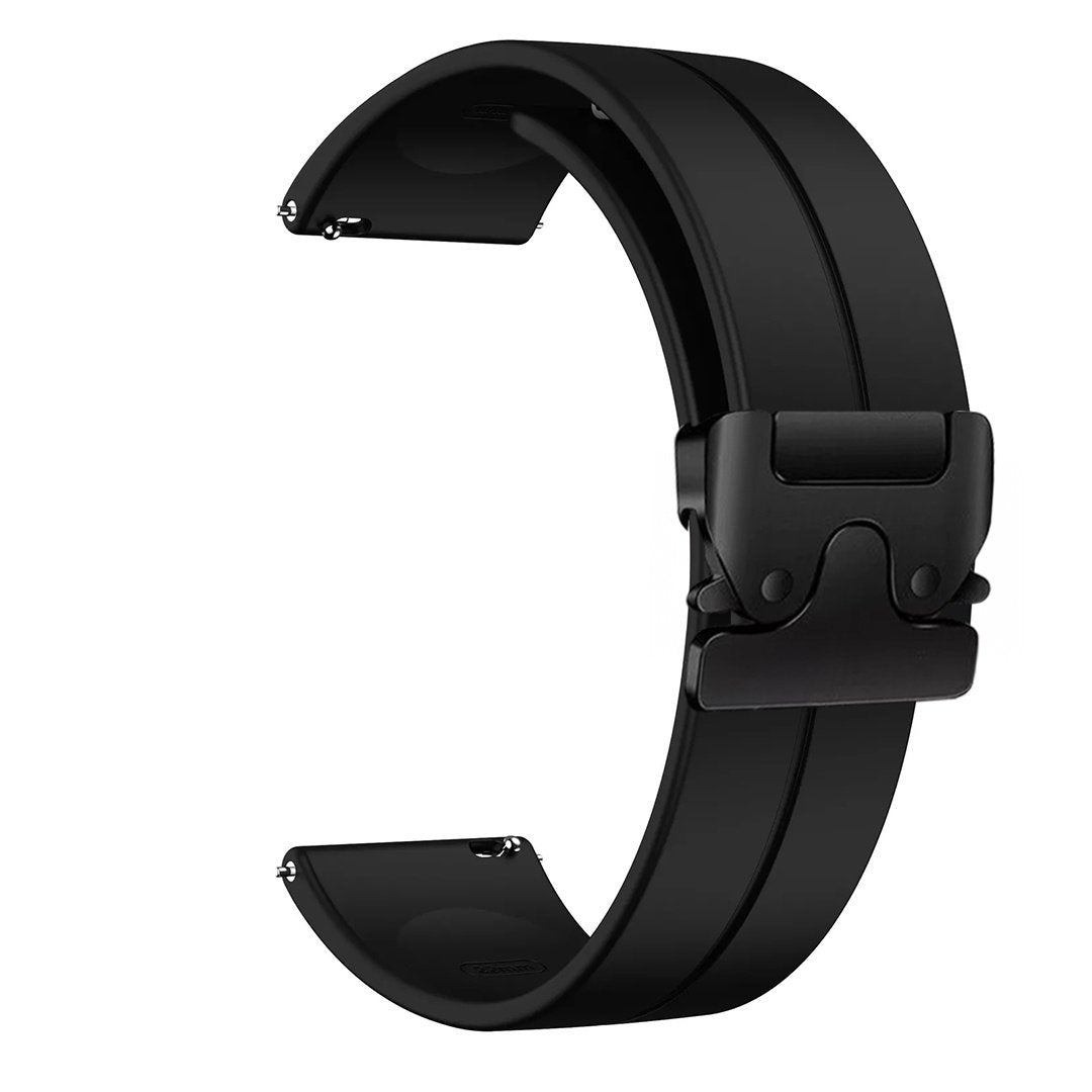 Xiaomi Amazfit GTS Silikonarmband mit P-Schnalle (Schwarz)