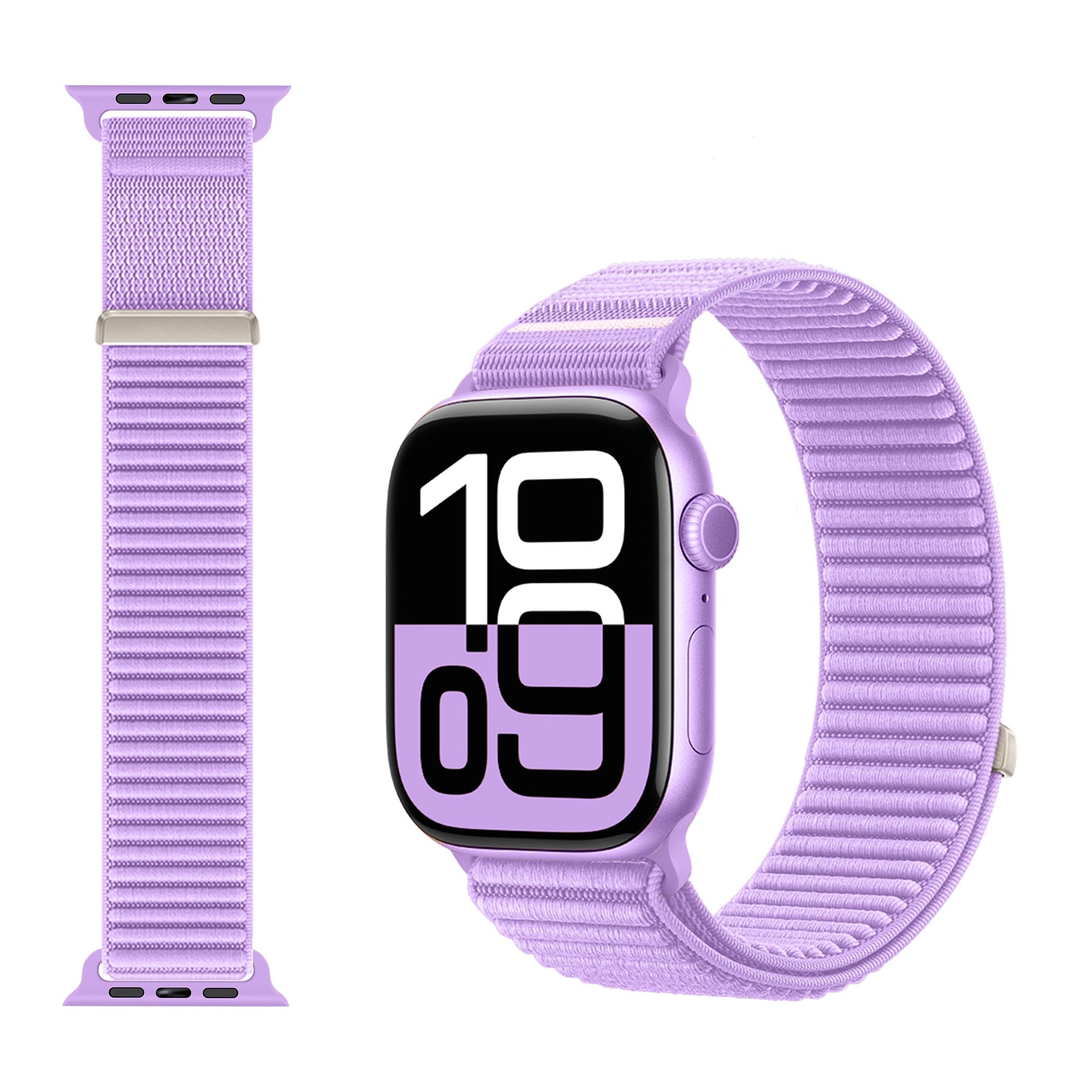 Strap-it Apple Watch Wave Nylon Strap (Purple)