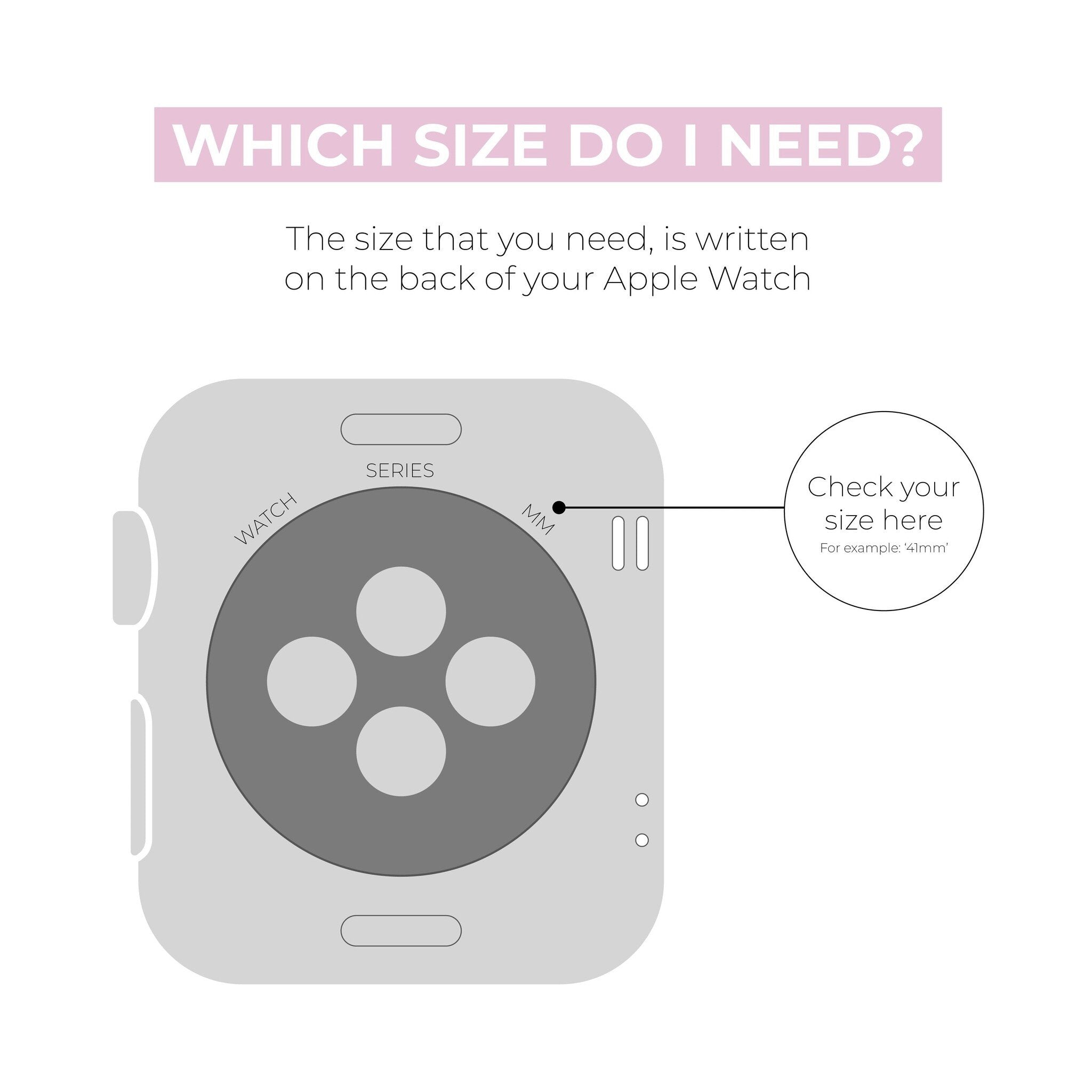 Correa tejida xoxo Wildhearts Apple Watch (rosa)