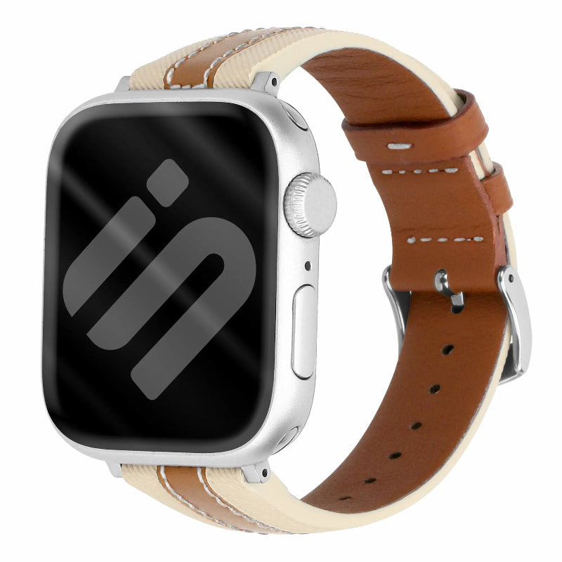 apple watch leather hybrid strap