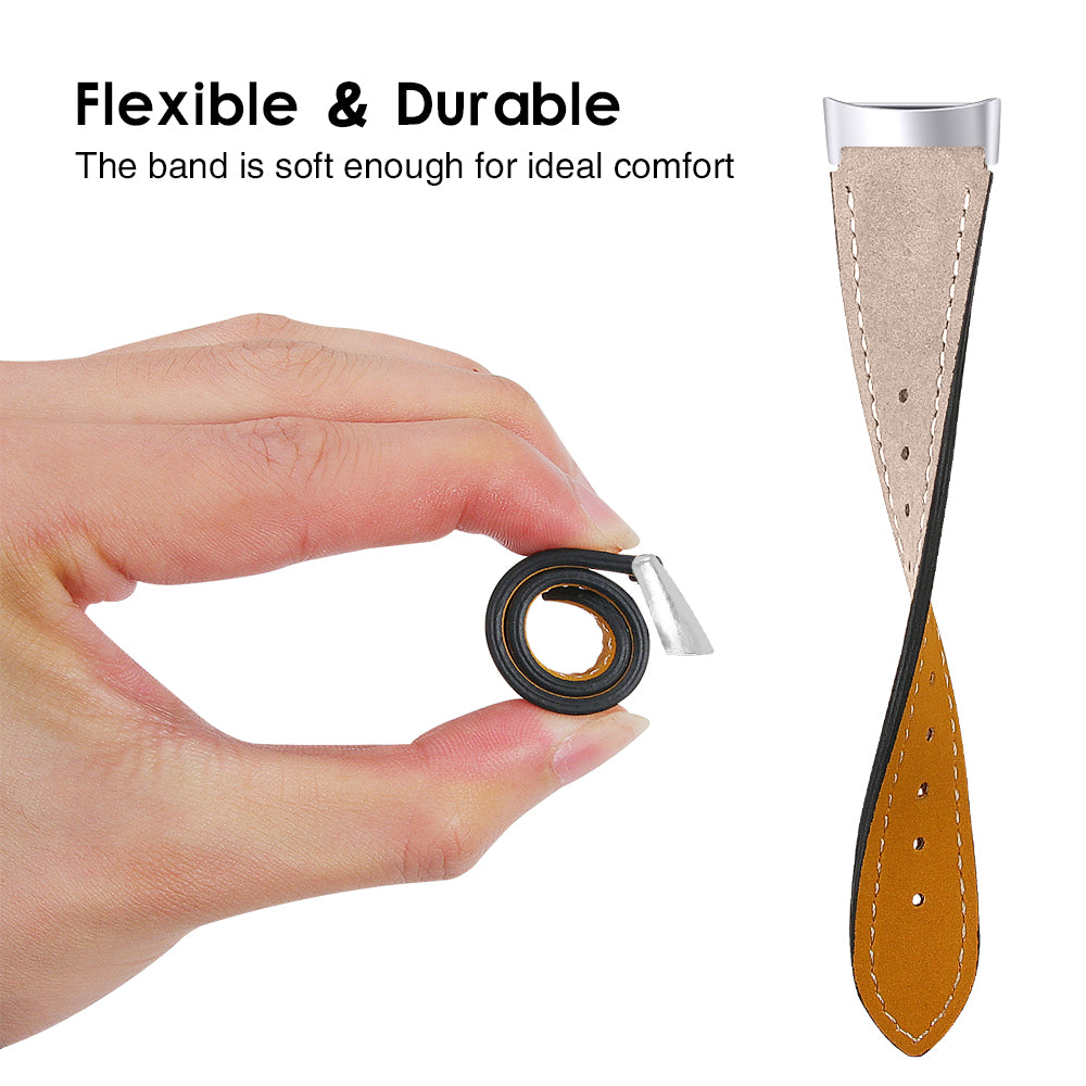 Fitbit Charge 5 Modern Leather Strap (Light Beige)