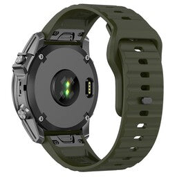 Garmin Instinct 3 - 50mm Outdoor Silikonarmband (Armeegrün)