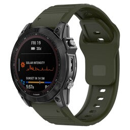 Garmin Instinct 3 - 50mm Outdoor Silikonarmband (Armeegrün)