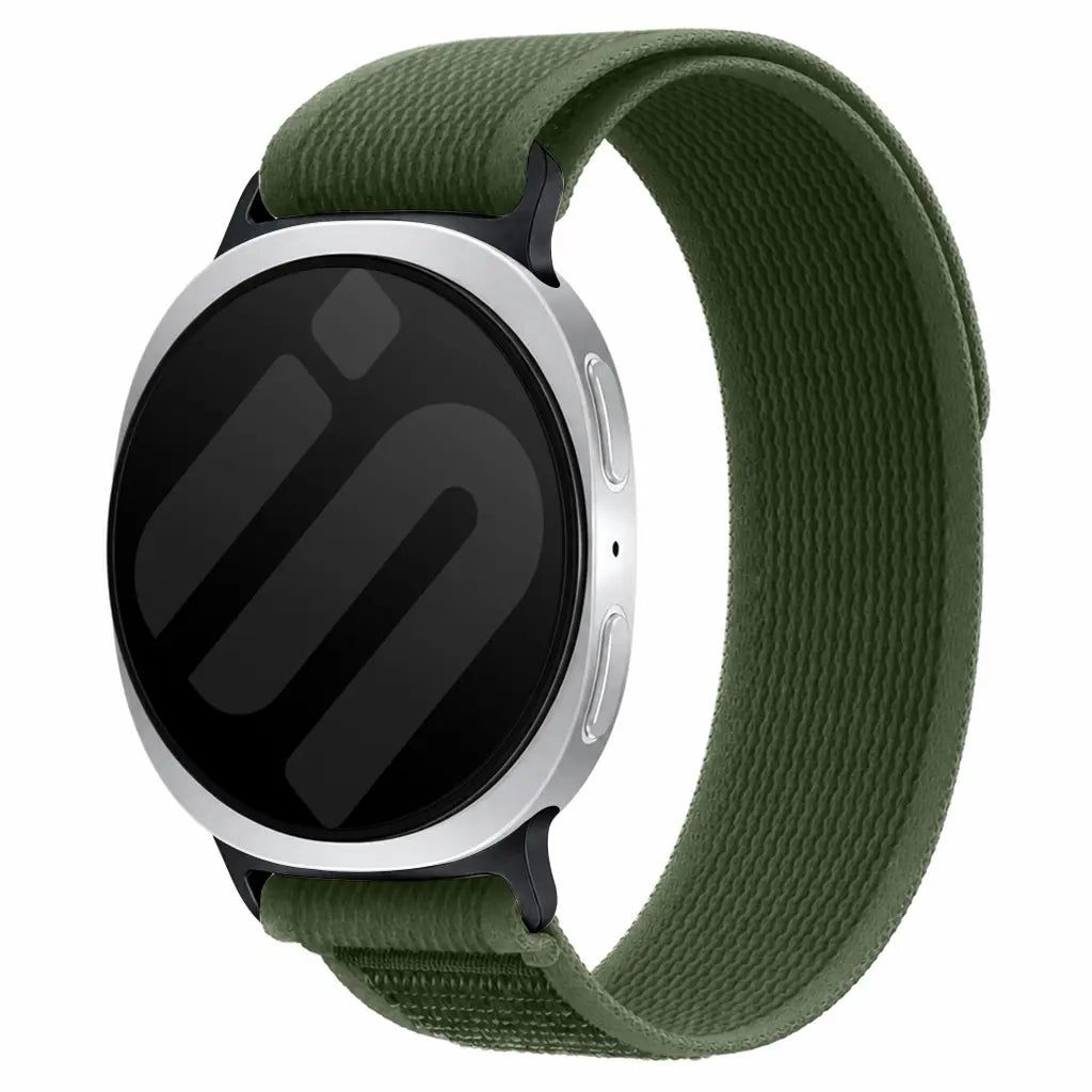Samsung Galaxy Watch 8 - 44mm Trail Nylonarmband (Armeegrün)