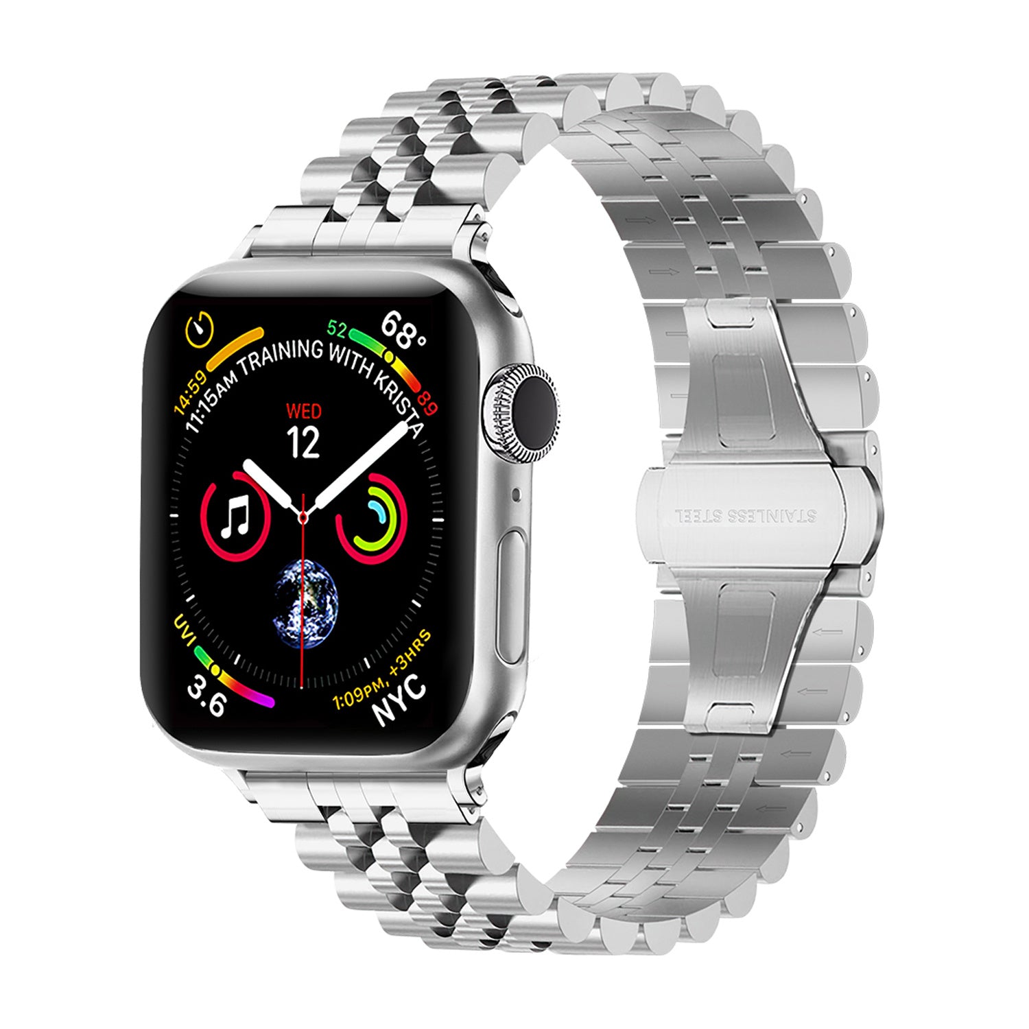 Apple Watch Jubilee stalen band (zilver)