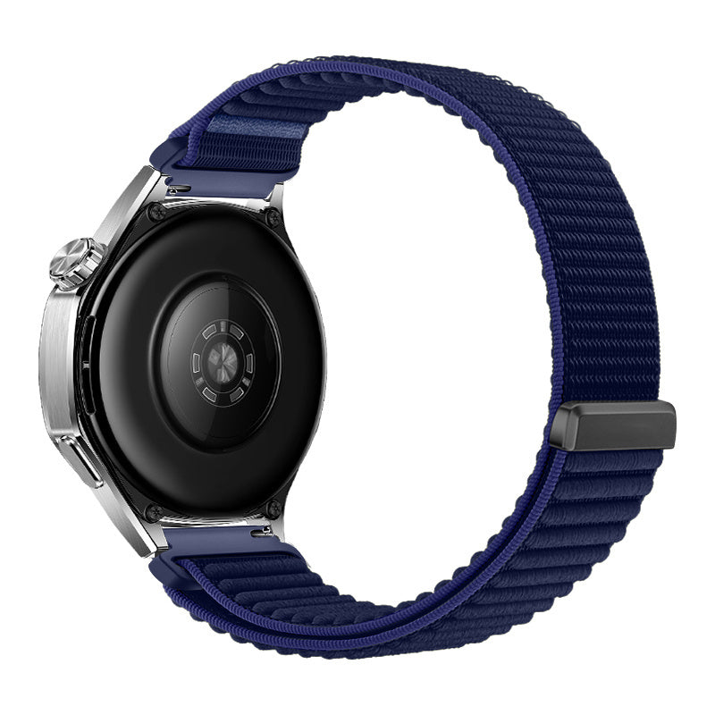 Samsung Galaxy Watch 46mm Wave Nylonarmband (Dunkel Blau)